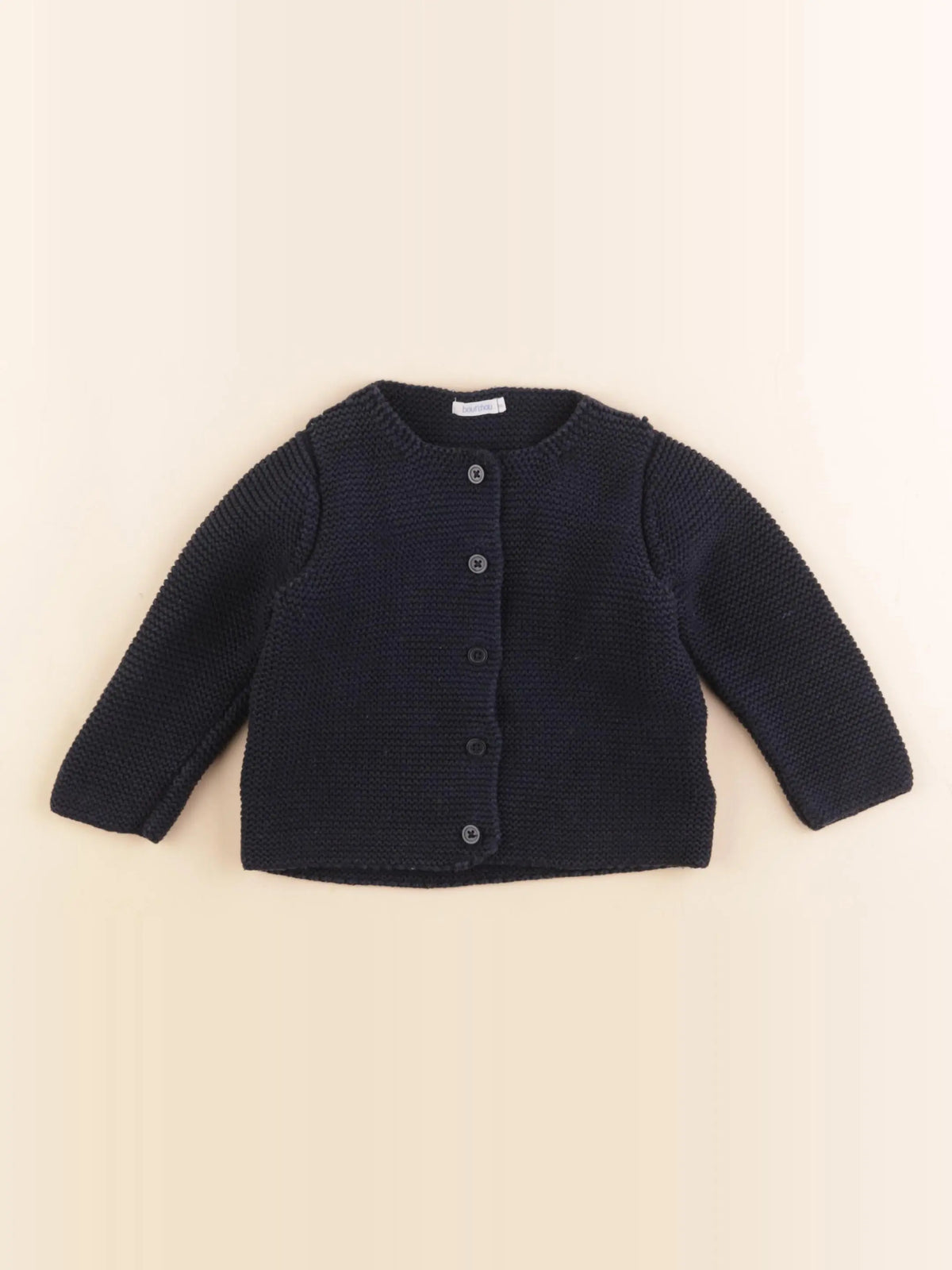 Boutchou - gilet bleu - 12 mois