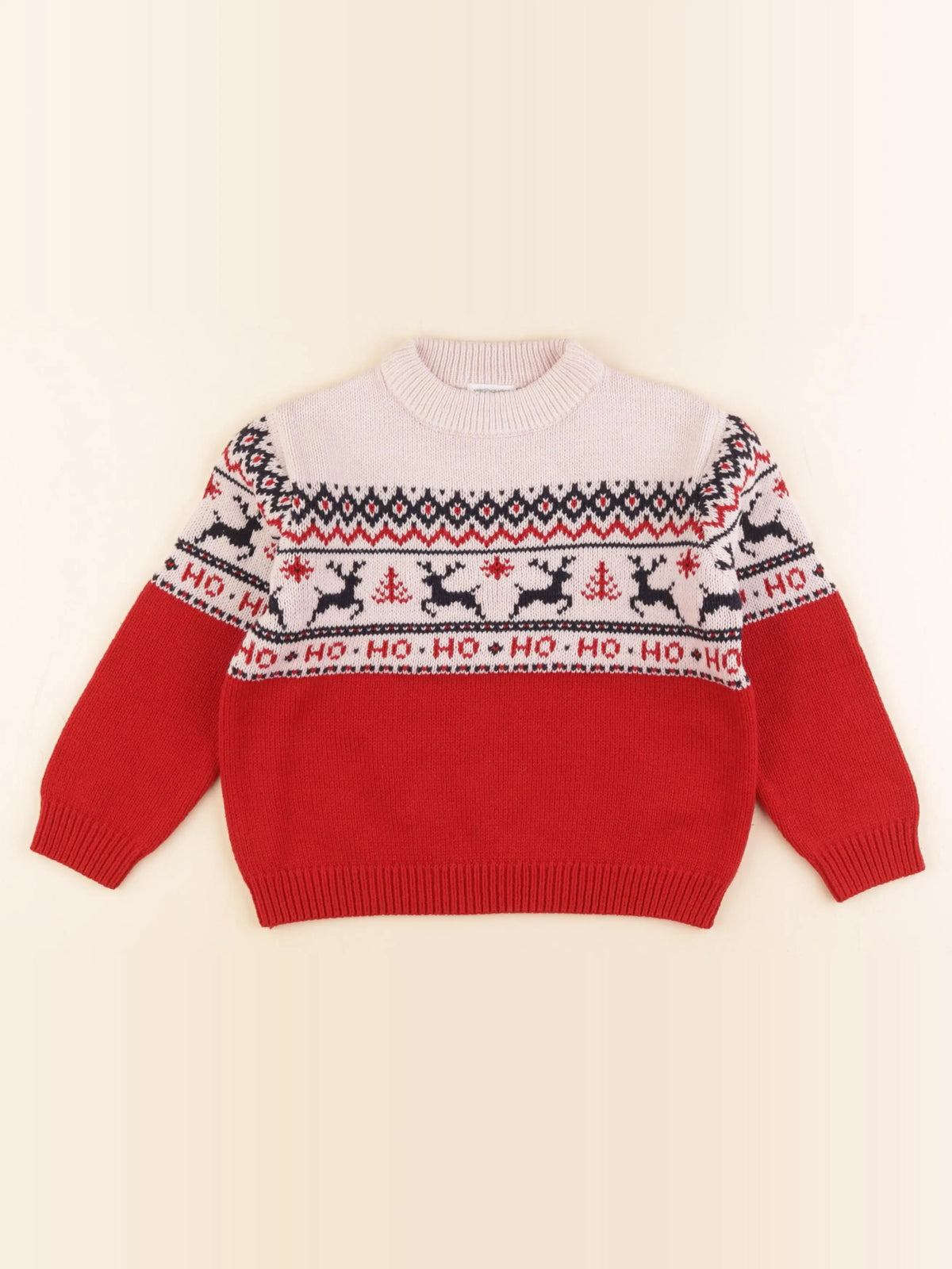 Vertbaudet - pull rouge - 5 ans