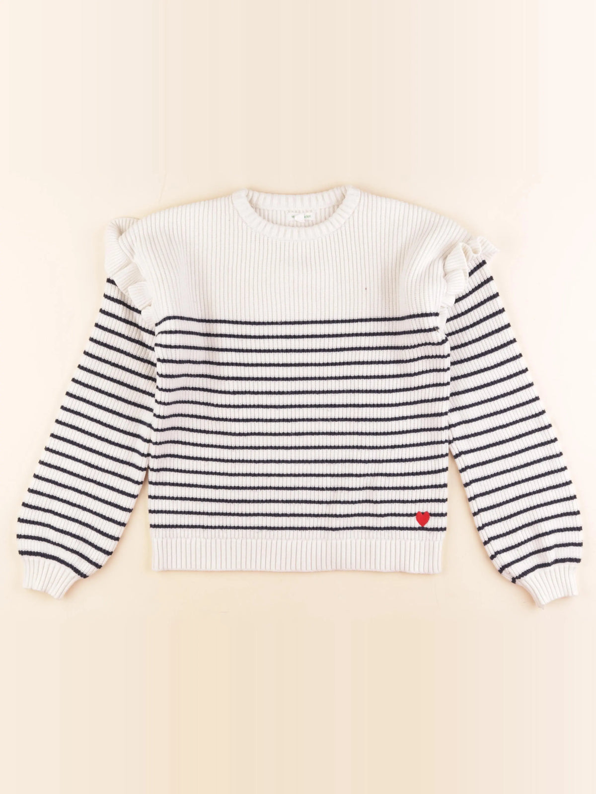Vertbaudet - pull blanc, bleu - 12 ans