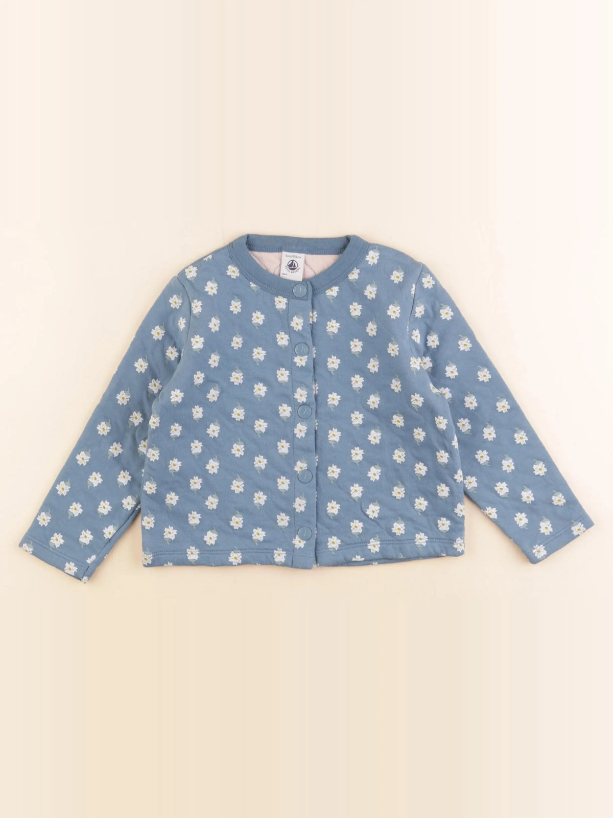 Petit Bateau - sweat bleu - 4 ans