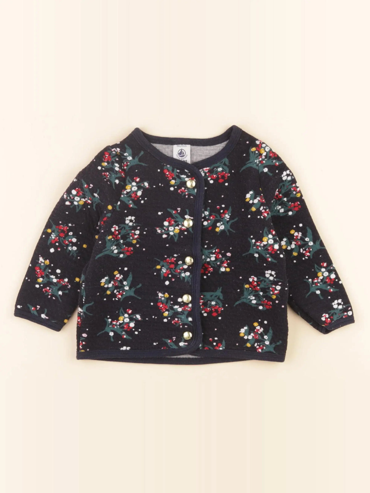 Petit Bateau - sweat bleu - 18 mois