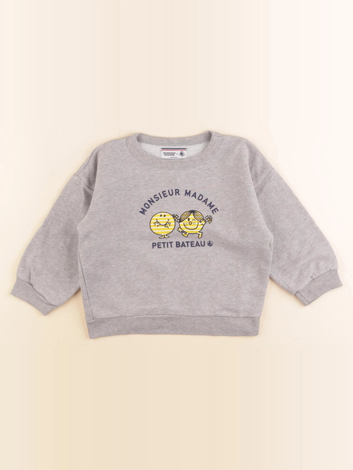 Petit Bateau - sweat gris - 4 ans