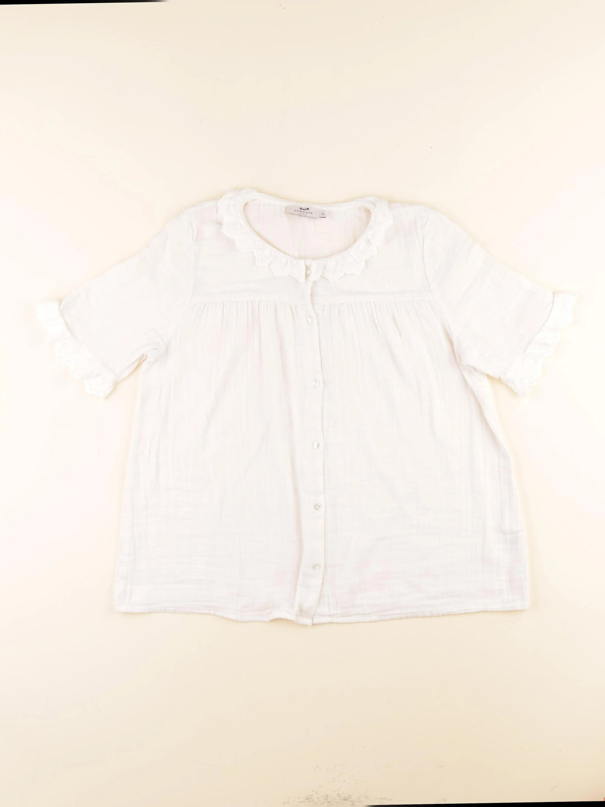 Cyrillus - blouse blanc - 12 ans