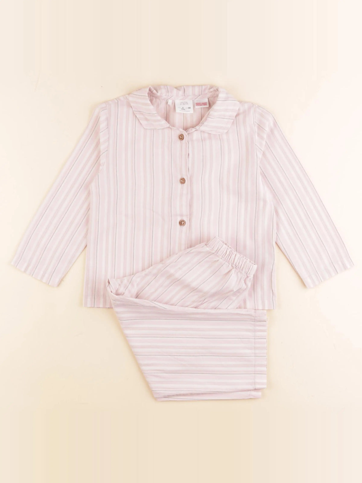 Zara - pyjama coton rose - 3 ans