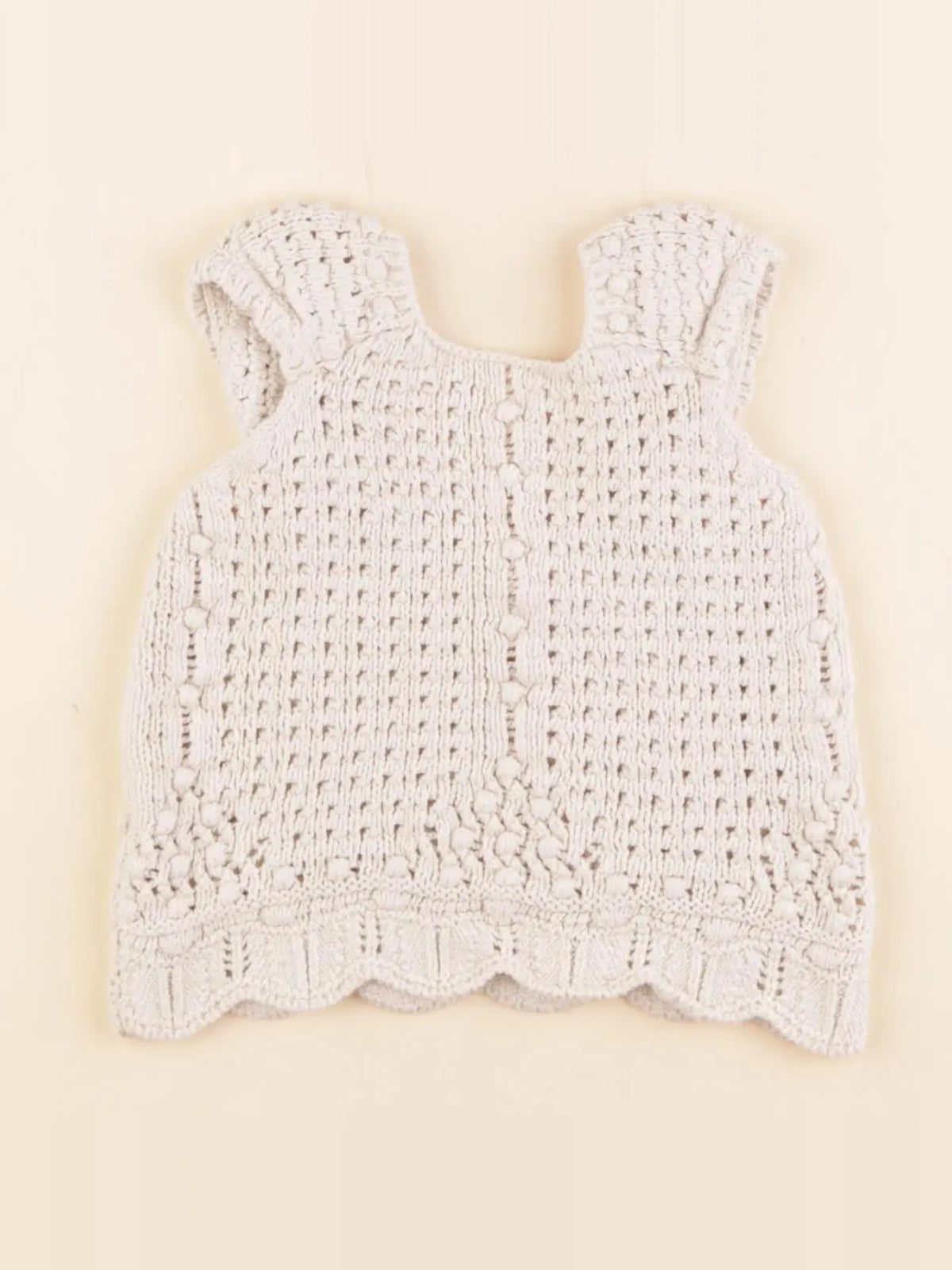 Zara - top beige - 18/24 mois