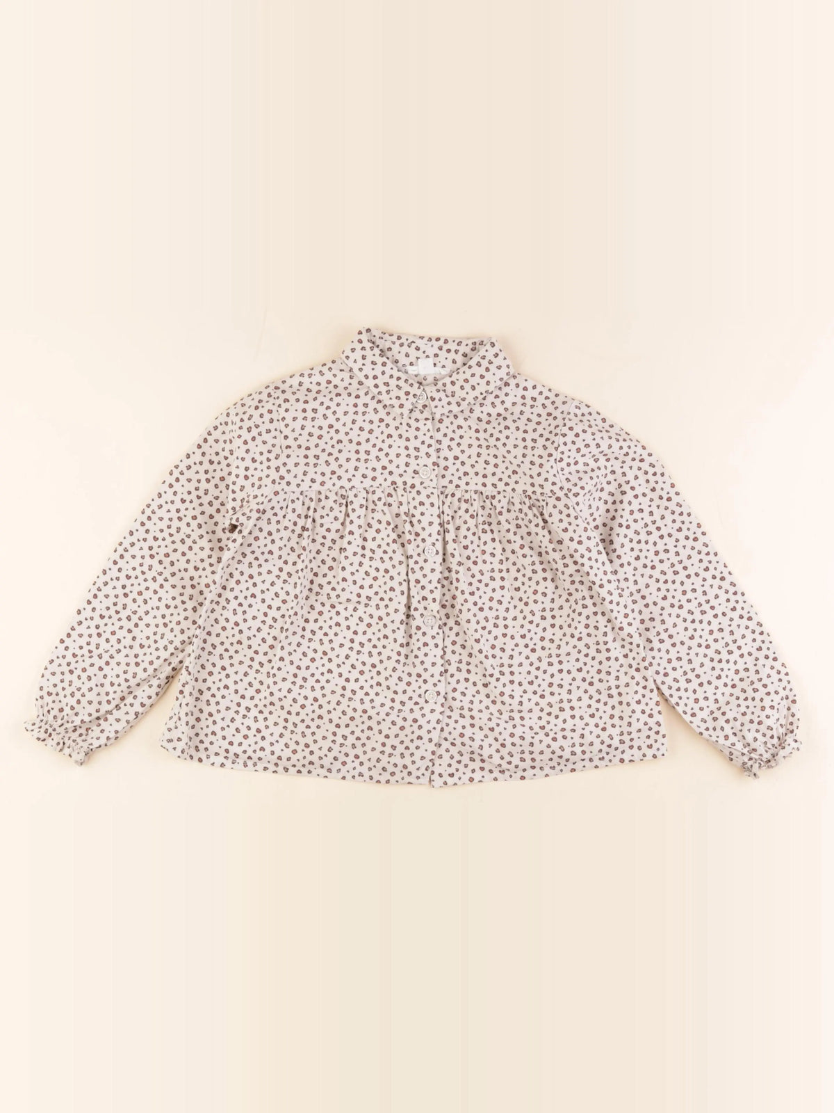 Vertbaudet - blouse beige, marron - 5 ans