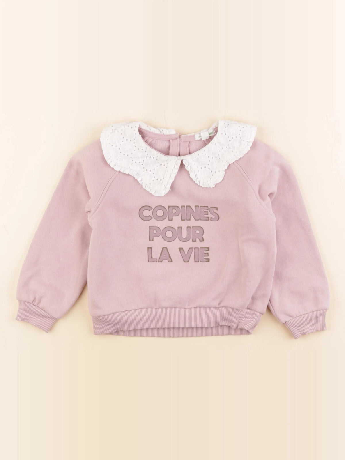Vertbaudet - sweat violet - 3 ans