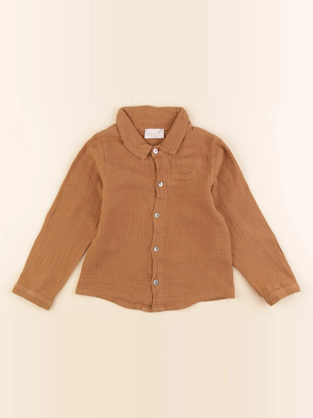 Apaches Collections - chemise marron - 2 ans