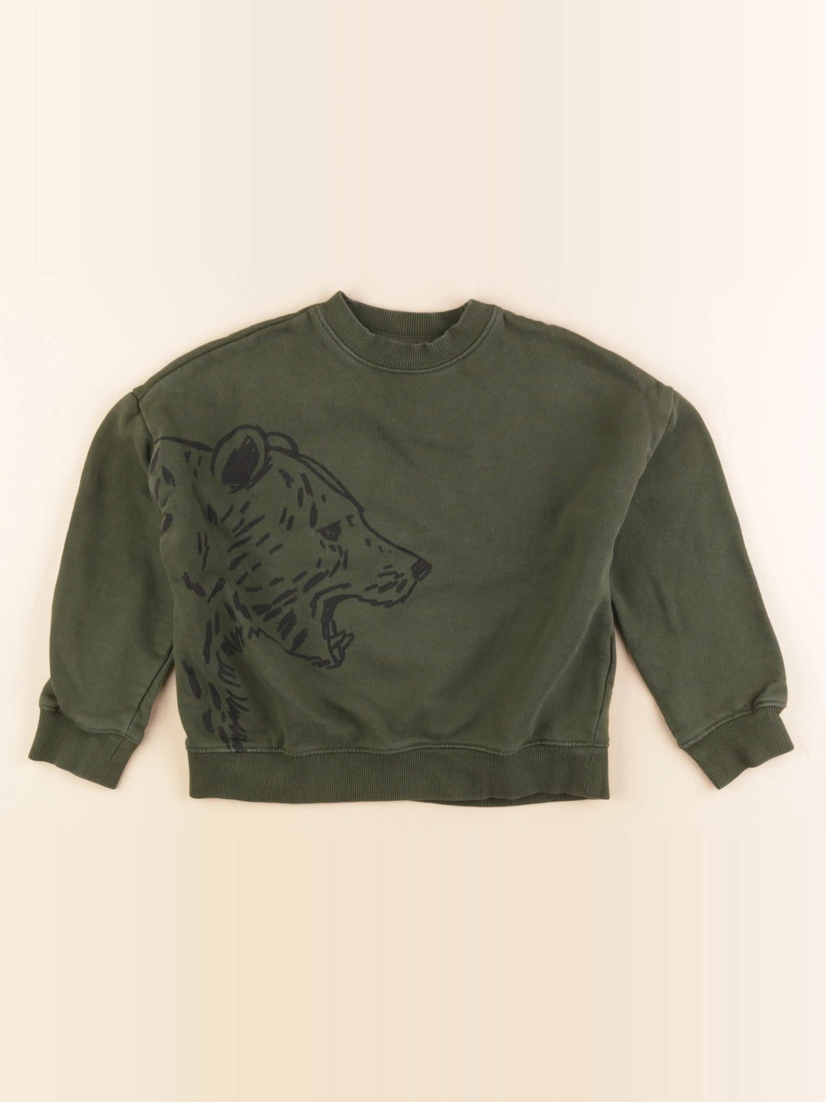 Monoprix - sweat vert - 8 ans
