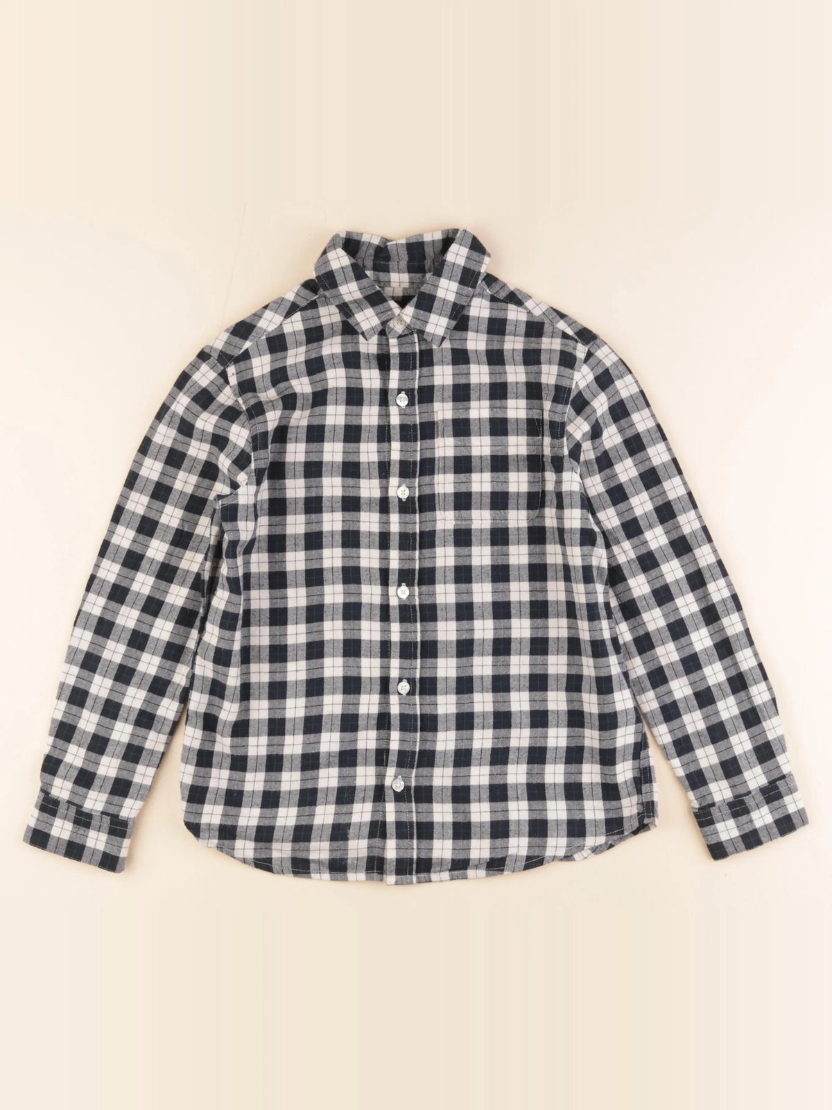Monoprix - chemise bleu - 8 ans