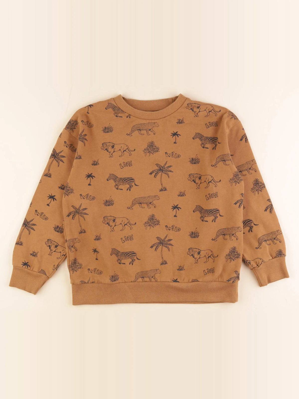Vertbaudet - sweat marron - 10 ans