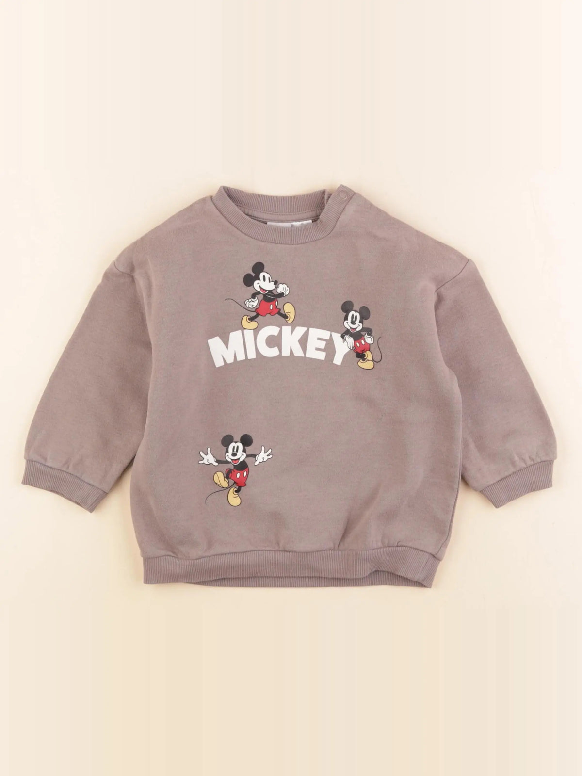 H&M - sweat gris - 12/18 mois