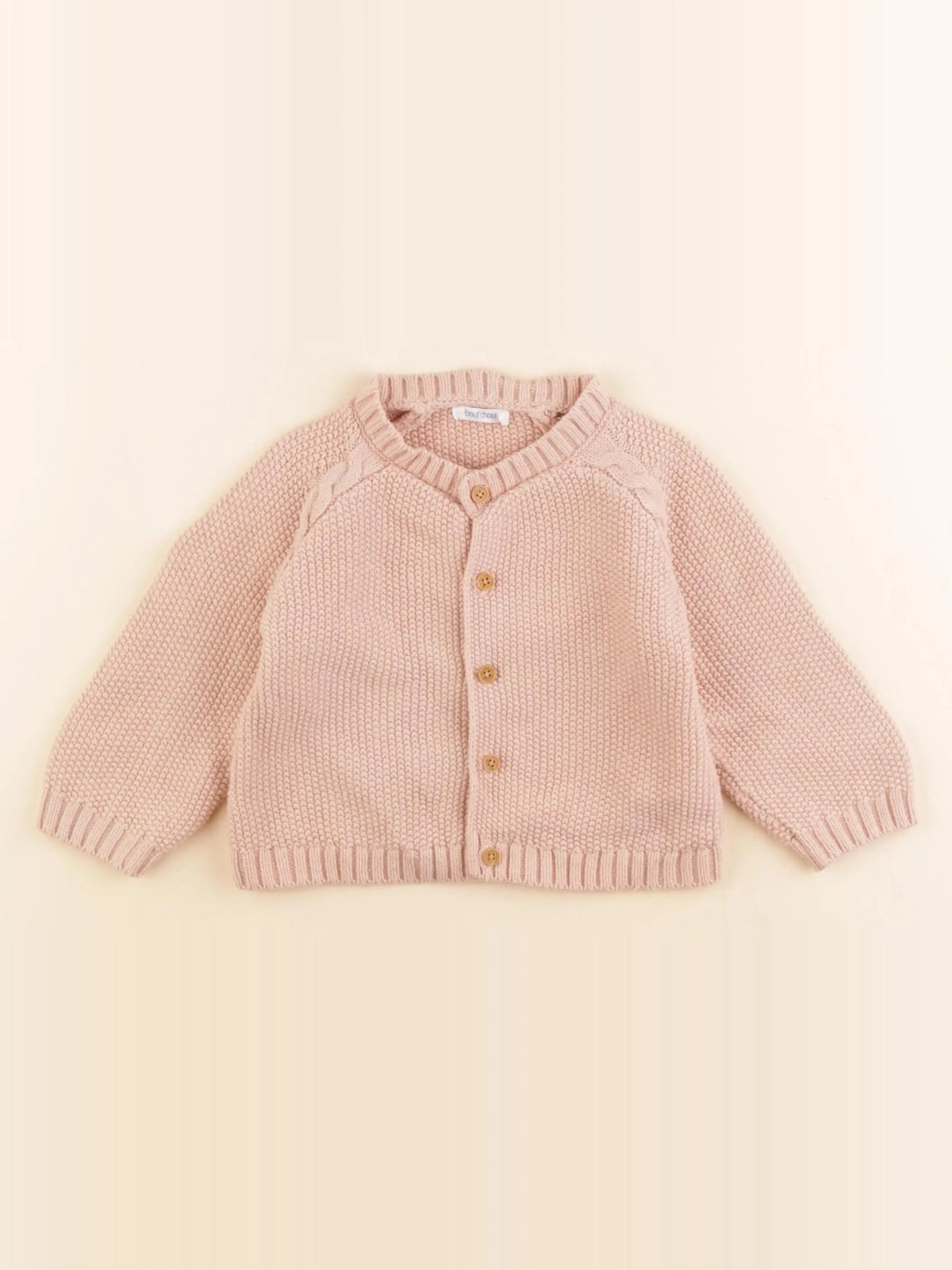 Boutchou - gilet rose - 12 mois