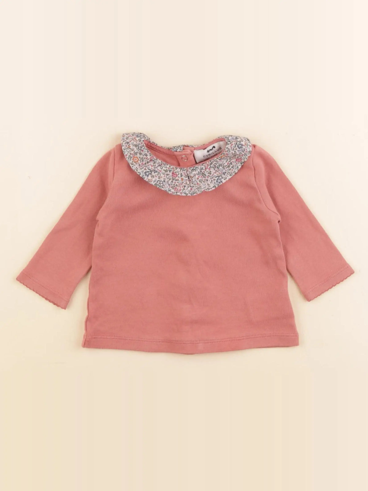 Cyrillus - tee-shirt rose - 3 mois