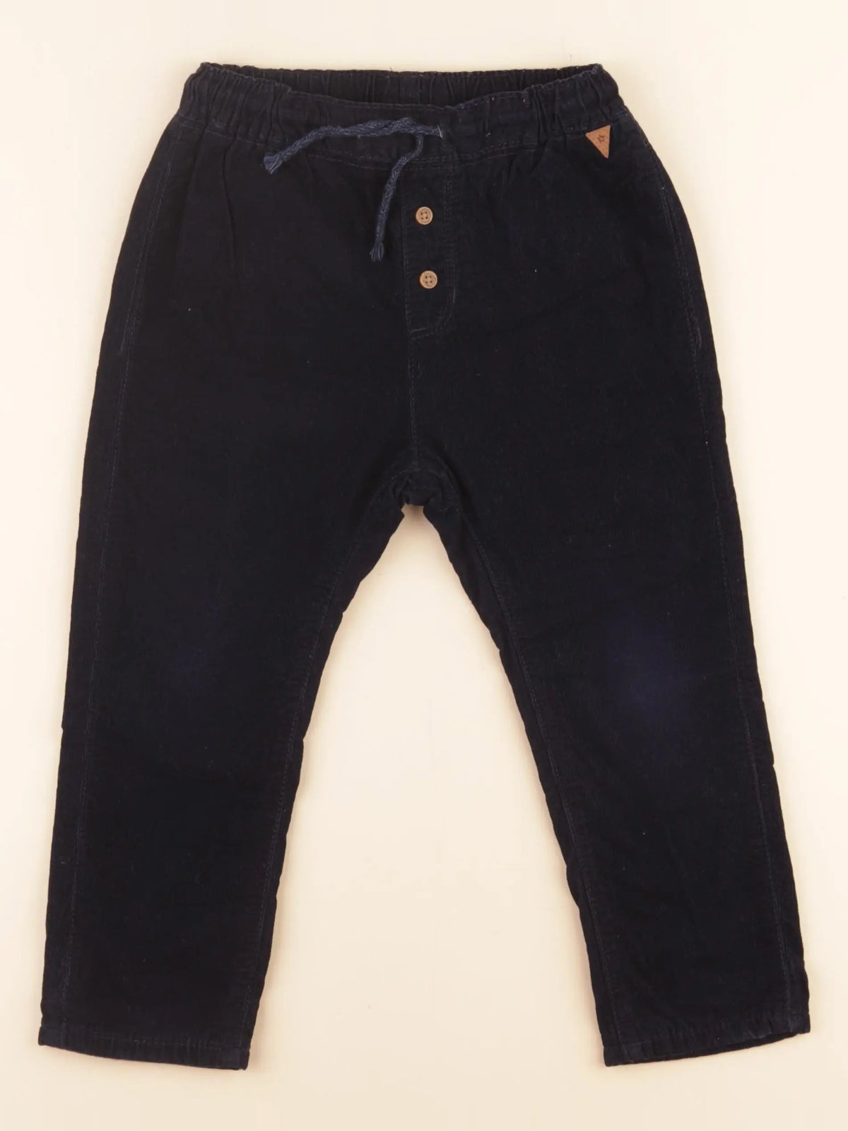 H&M - pantalon doublé bleu - 3 ans