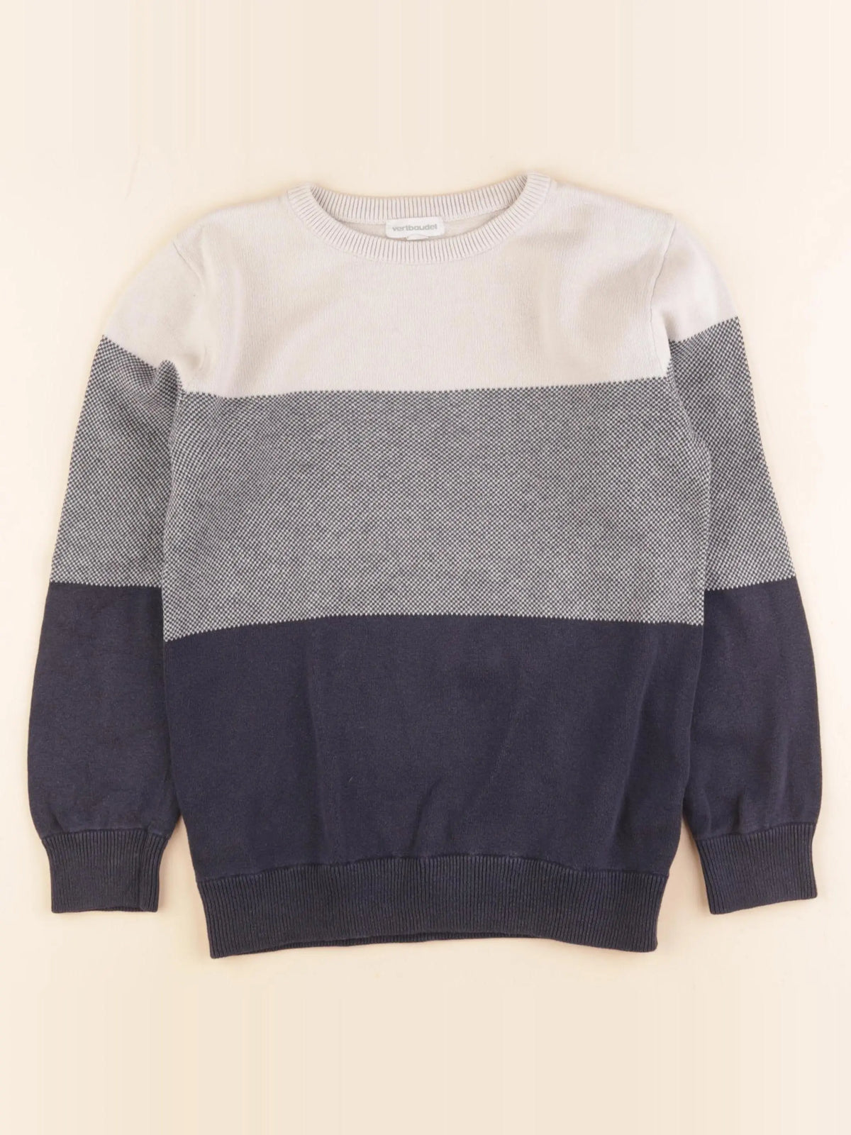 Vertbaudet - pull bleu - 8 ans