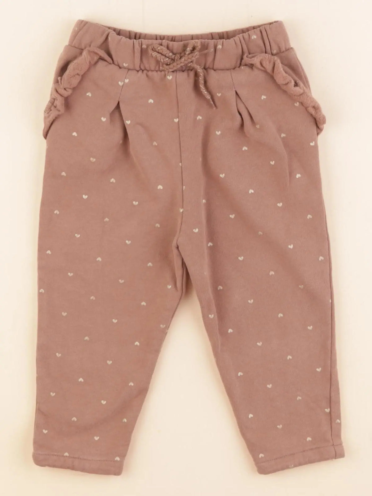 Vertbaudet - jogging doublé marron - 24 mois
