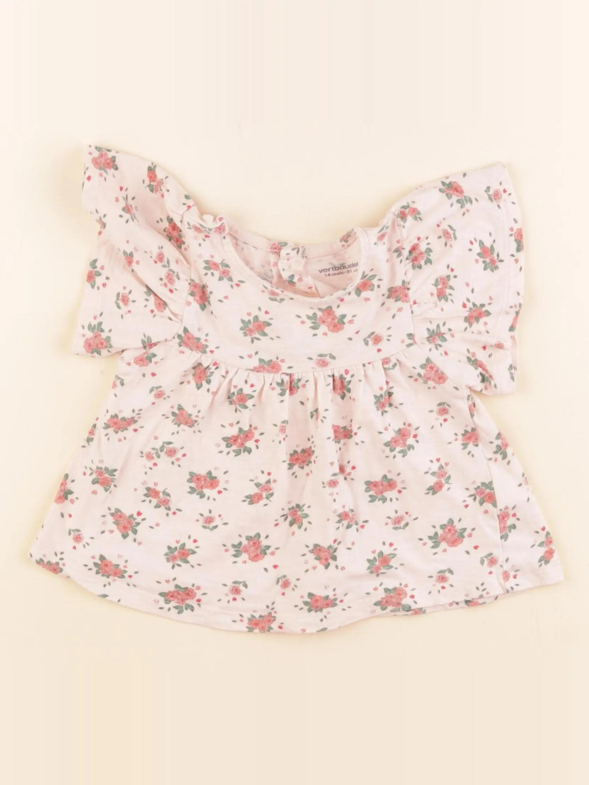 Vertbaudet - tee-shirt rose - 18 mois