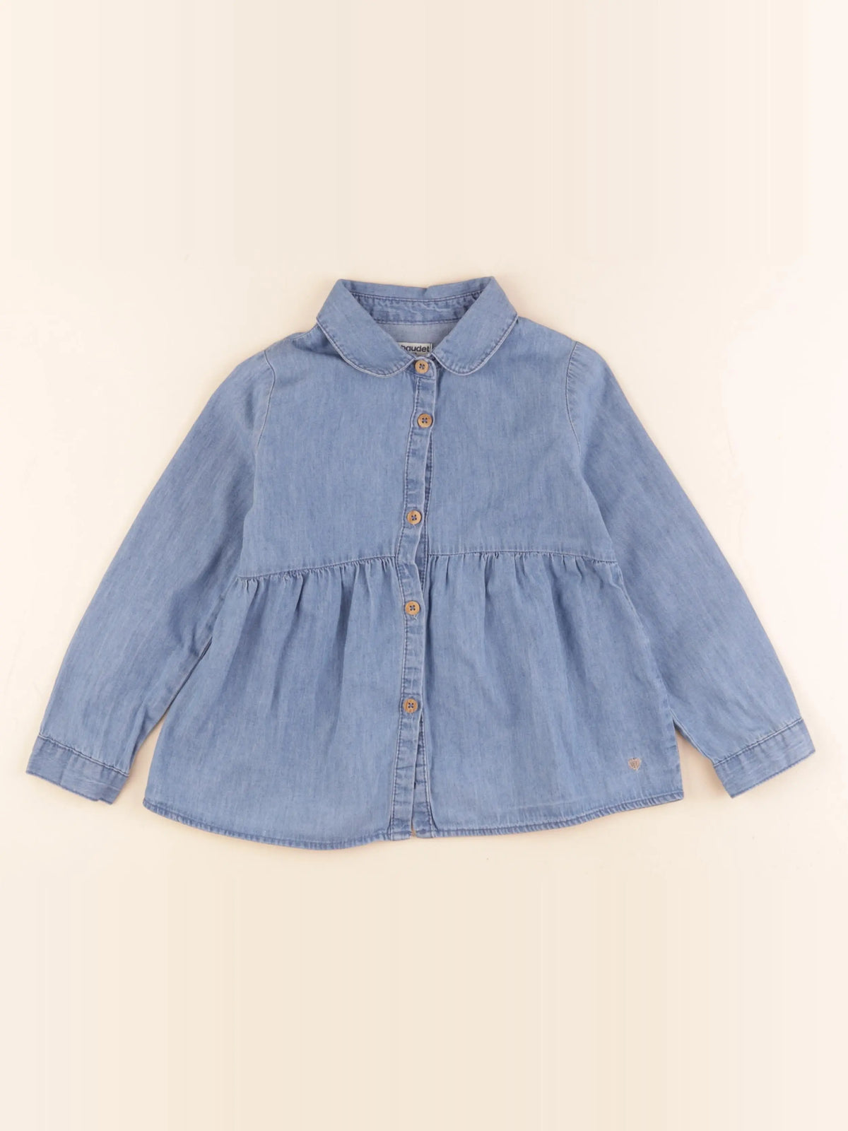 Vertbaudet - blouse bleu - 4 ans