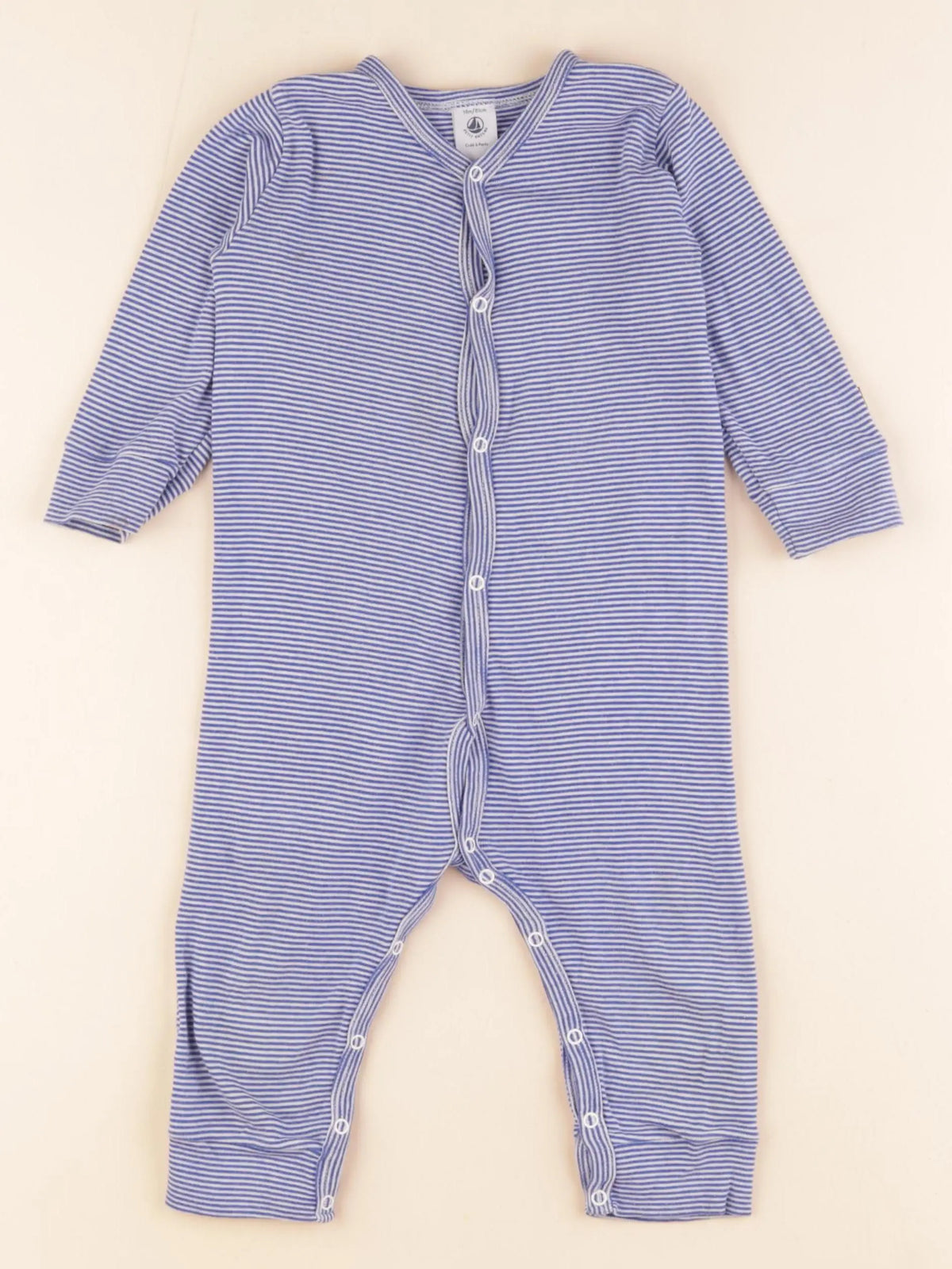 Petit Bateau - pyjama coton bleu - 18 mois