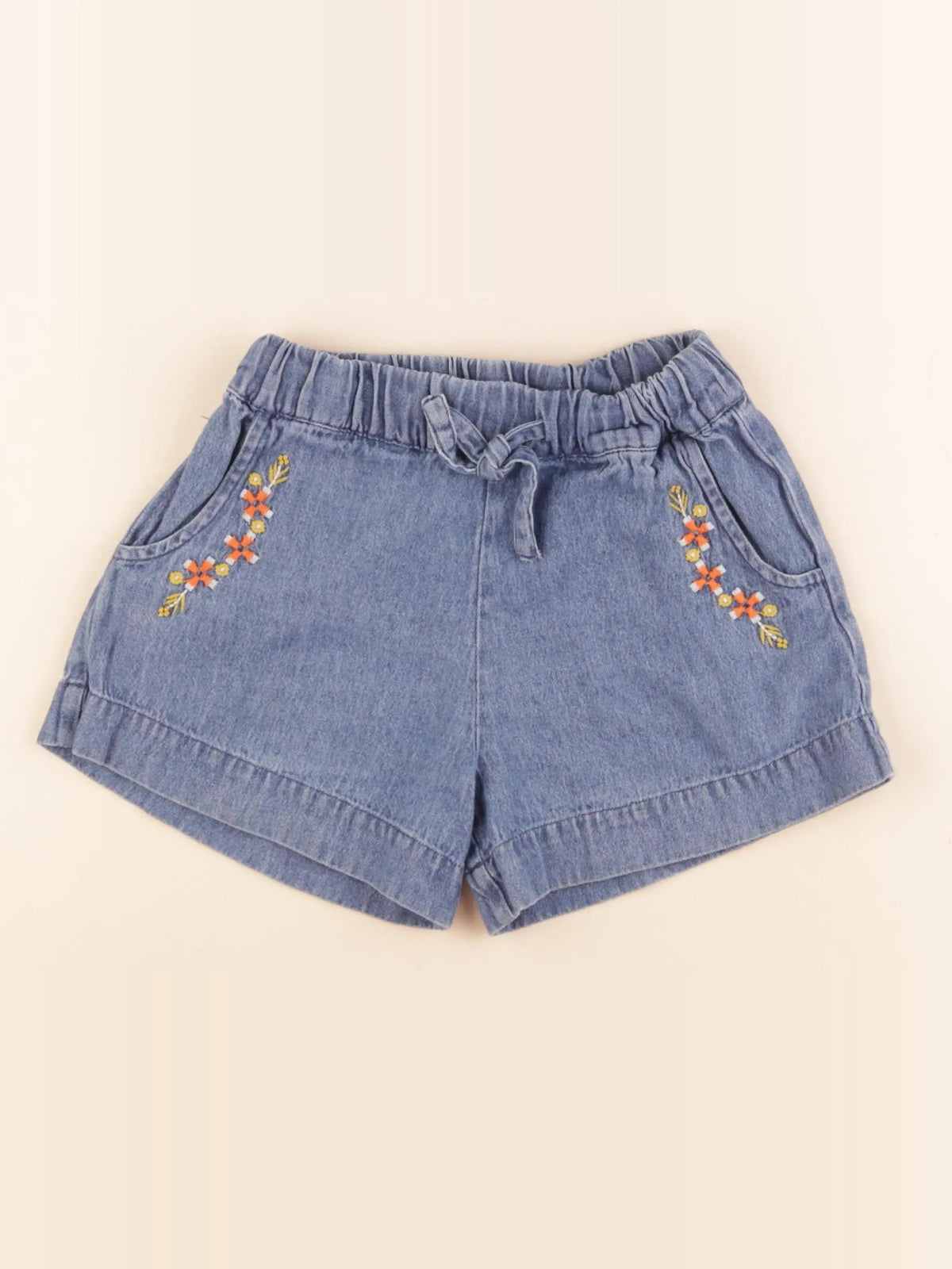Monoprix - short bleu - 5 ans
