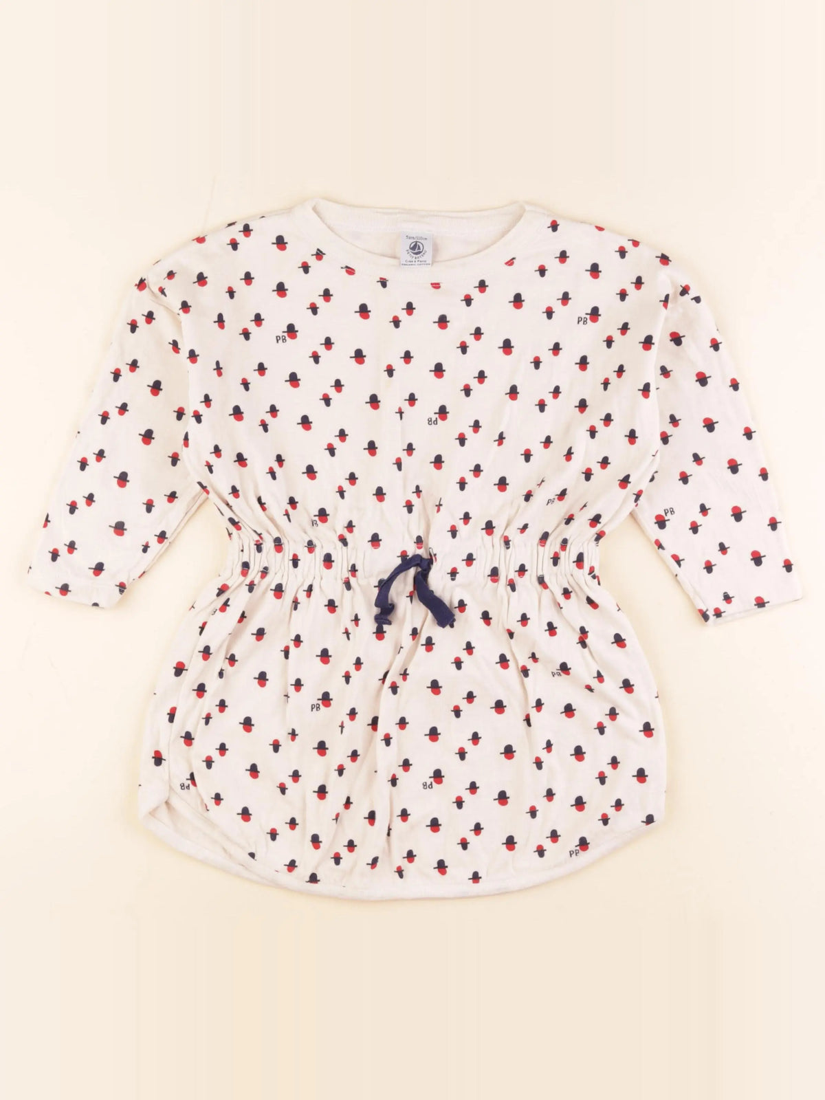 Petit Bateau - robe beige - 5 ans