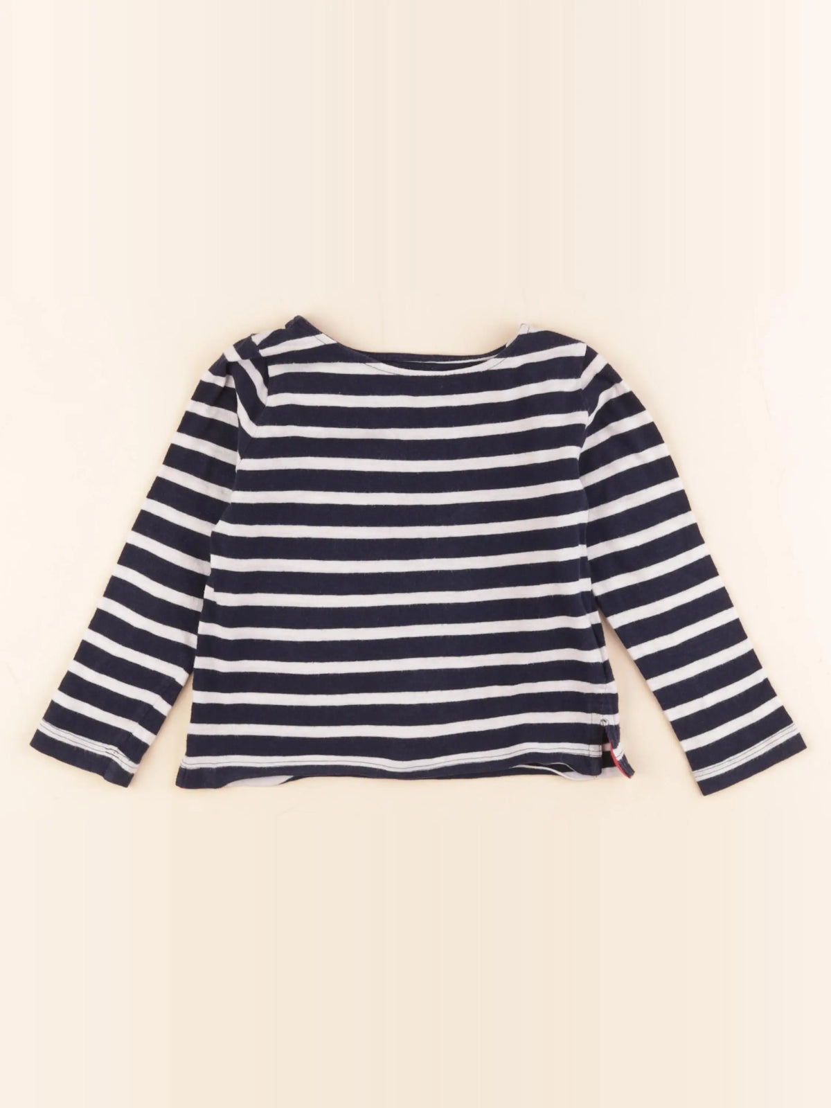 Monoprix - tee-shirt bleu, blanc - 3 ans