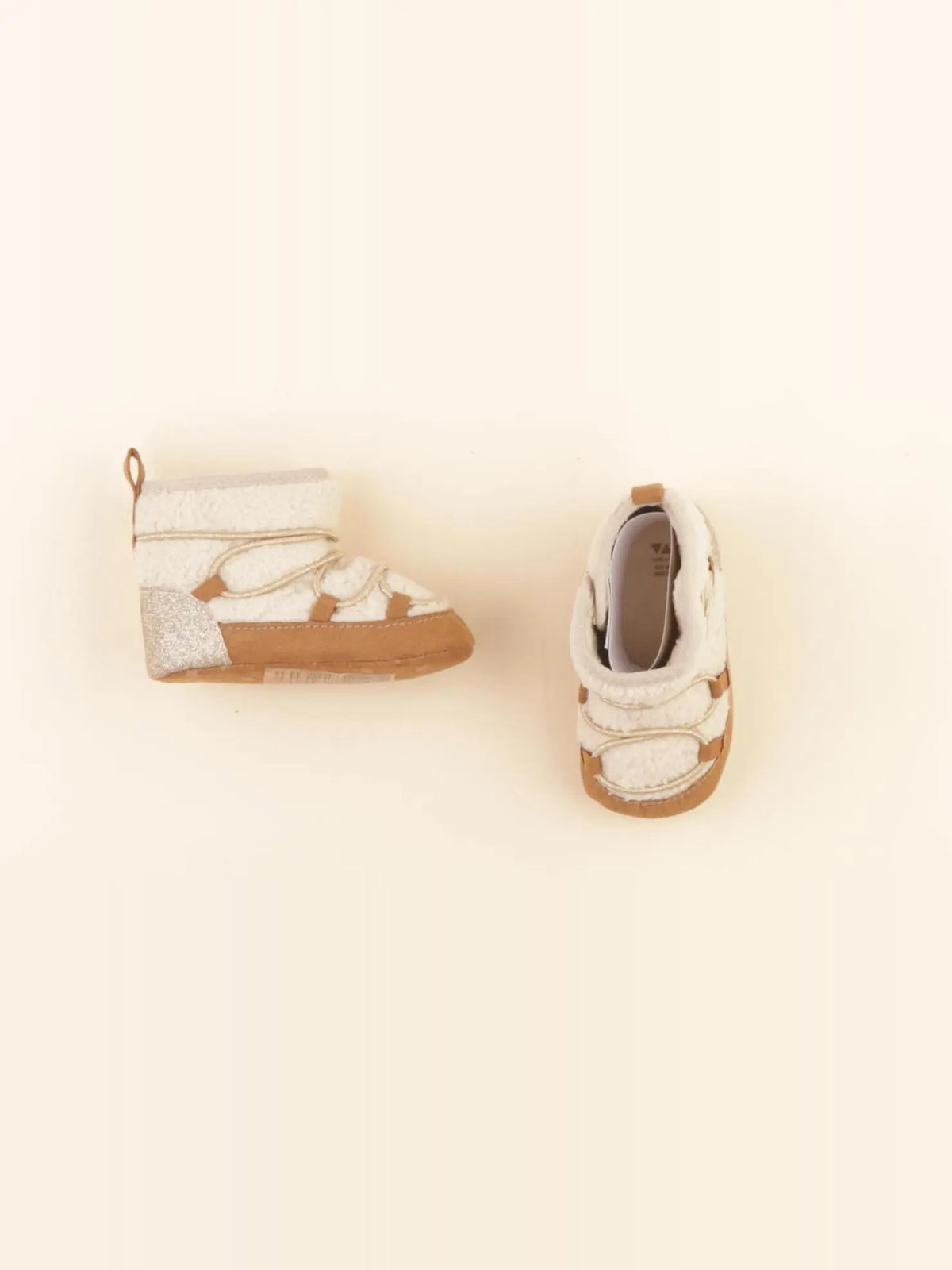 Tape à l'oeil - chaussons beige, or - pointure 18/19