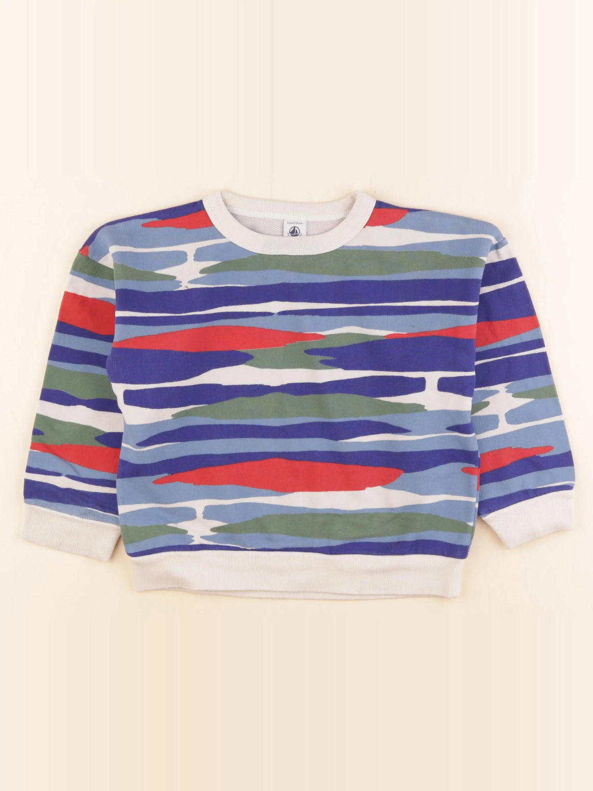 Petit Bateau - sweat multicolore - 6 ans