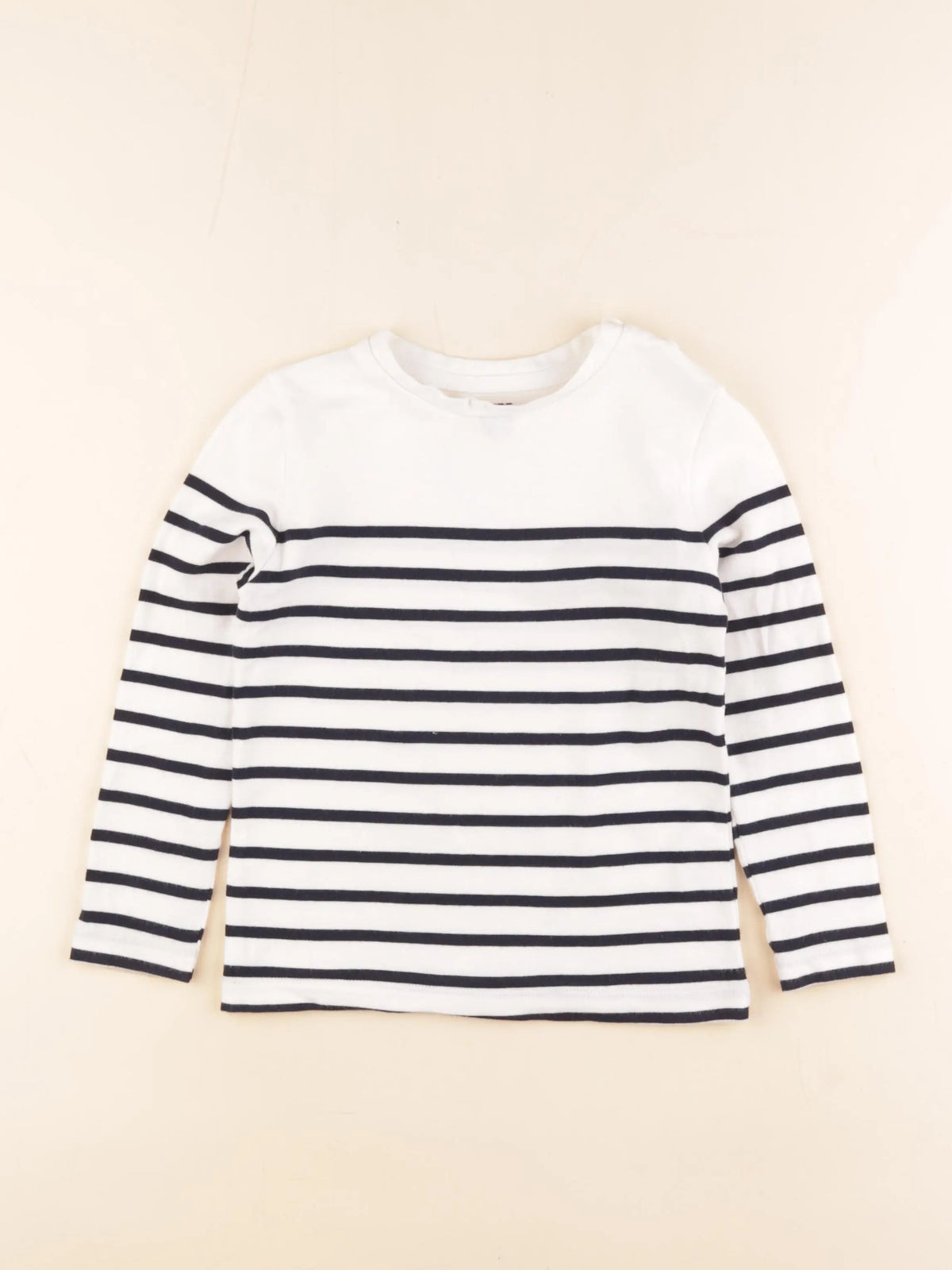 La Redoute - tee-shirt blanc, bleu - 5 ans