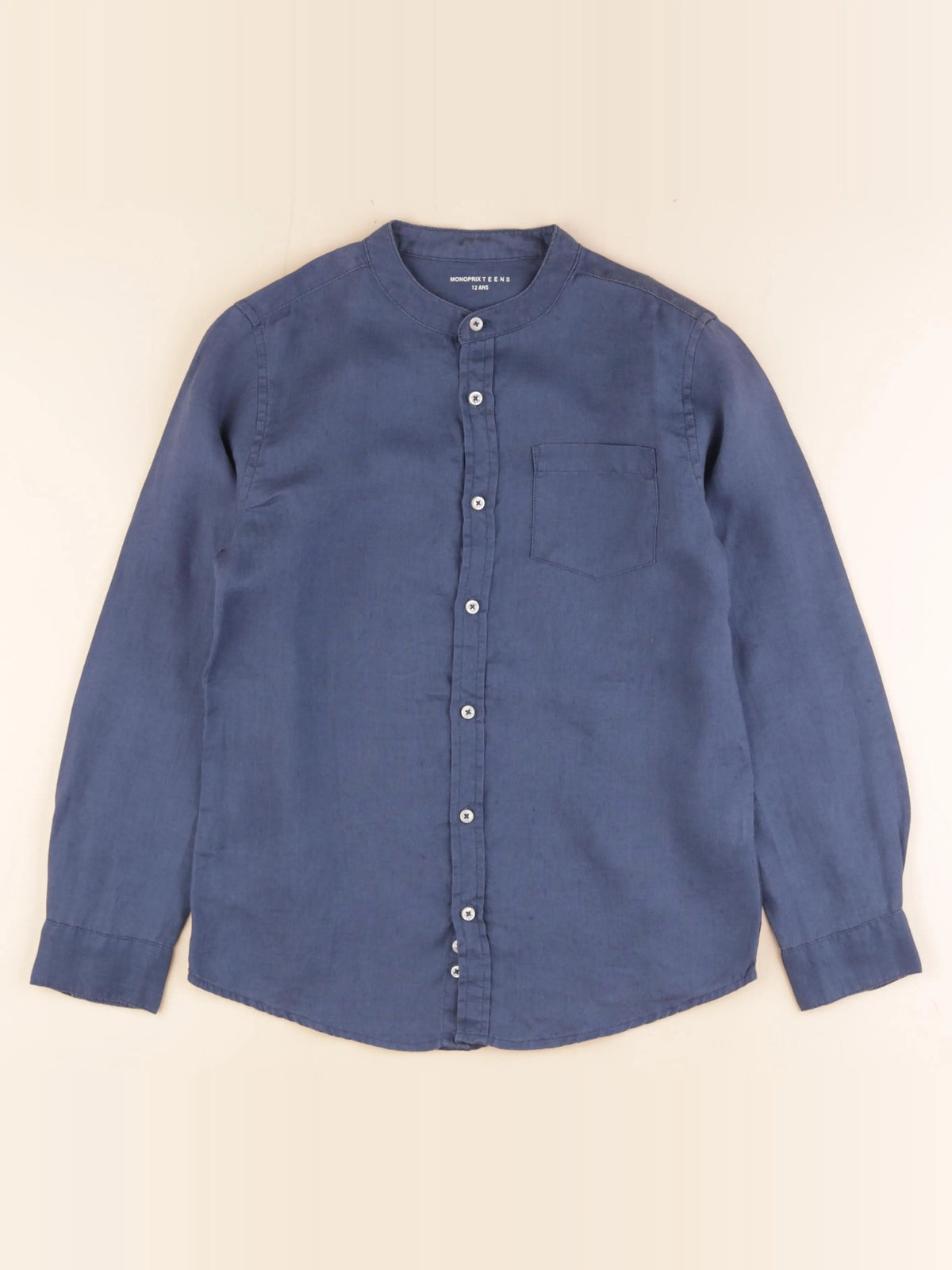 Monoprix - chemise bleu - 12 ans