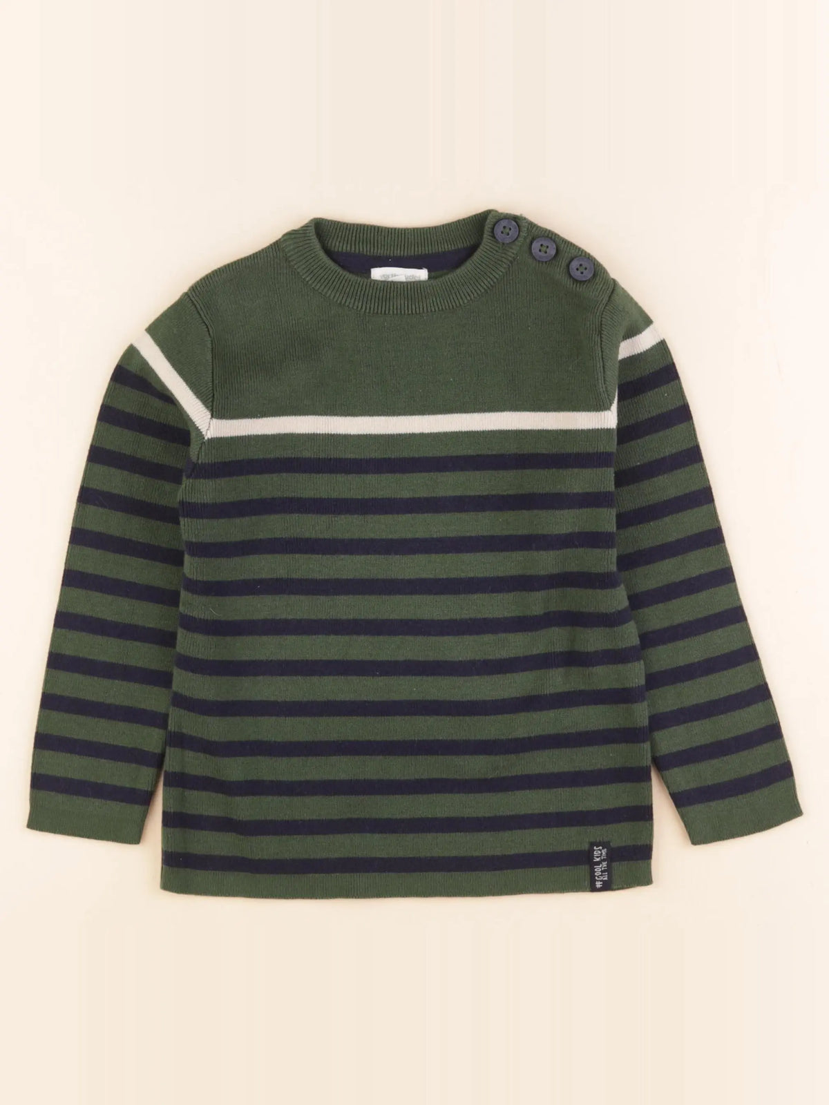Vertbaudet - pull vert - 4 ans