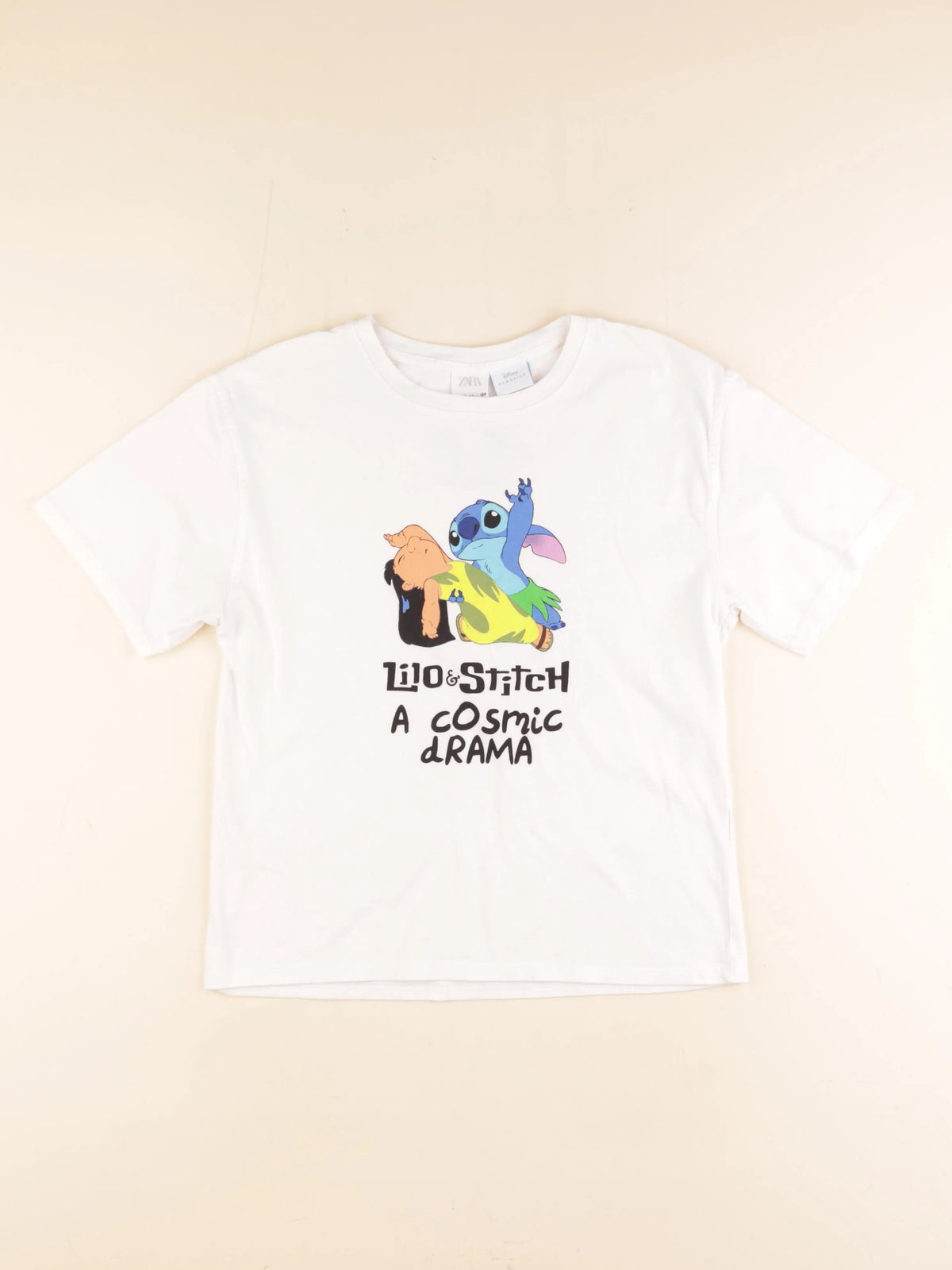 Zara - tee-shirt imprimé au dos blanc - 13/14 ans
