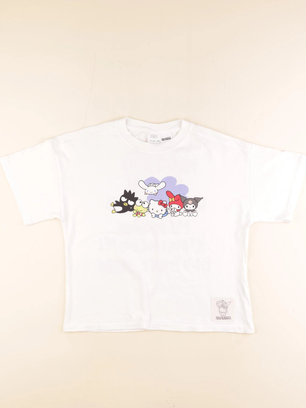Zara - tee-shirt imprimé au dos blanc - 11/12 ans