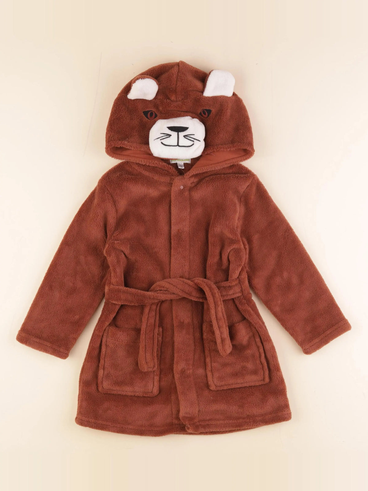 Vertbaudet - robe de chambre marron - 4 ans