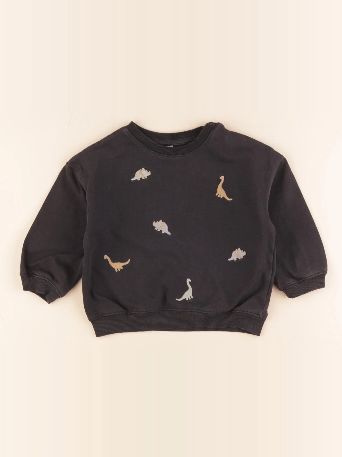 H&M - sweat noir - 18/24 mois