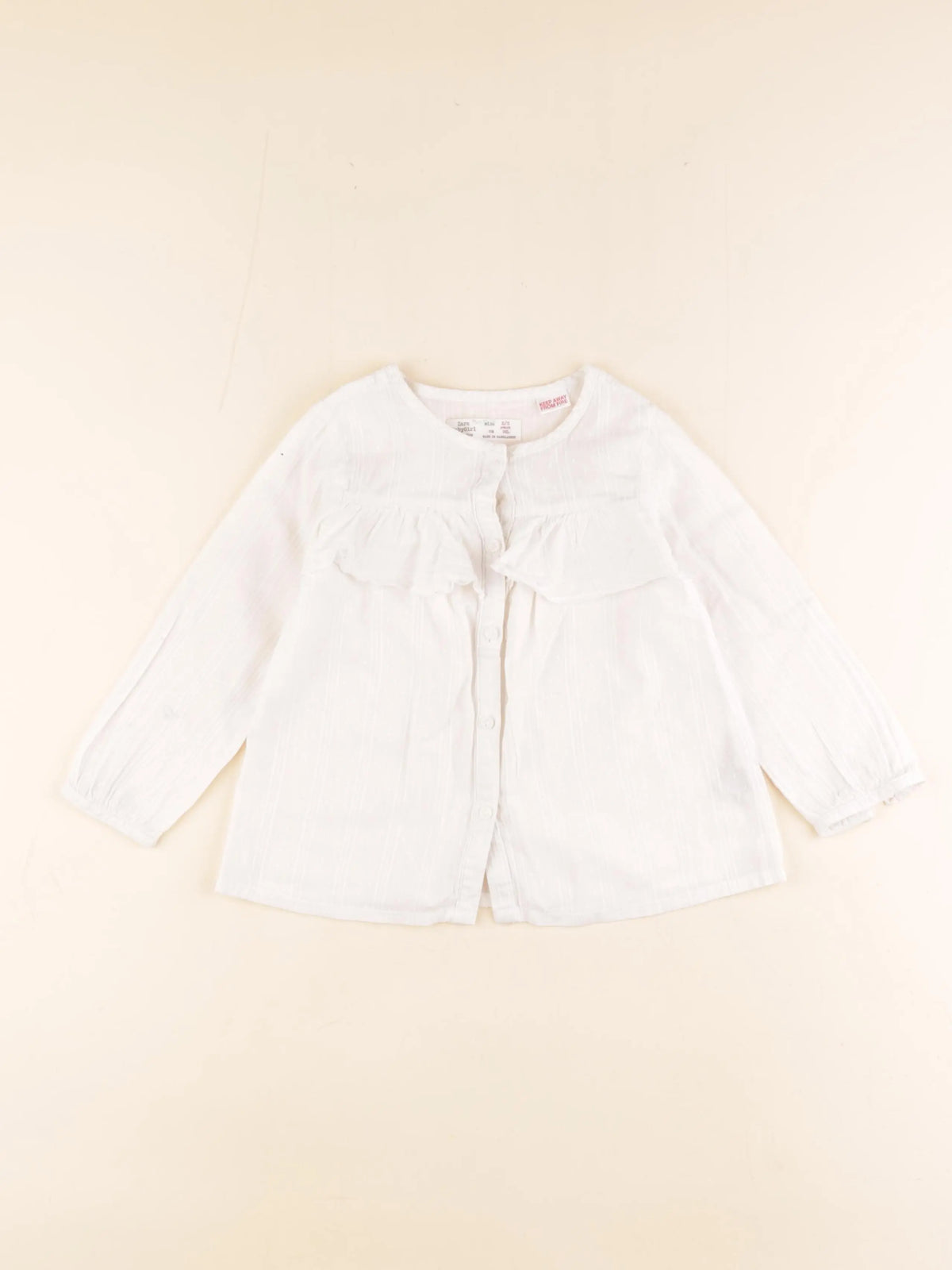 Zara - blouse blanc - 2/3 ans