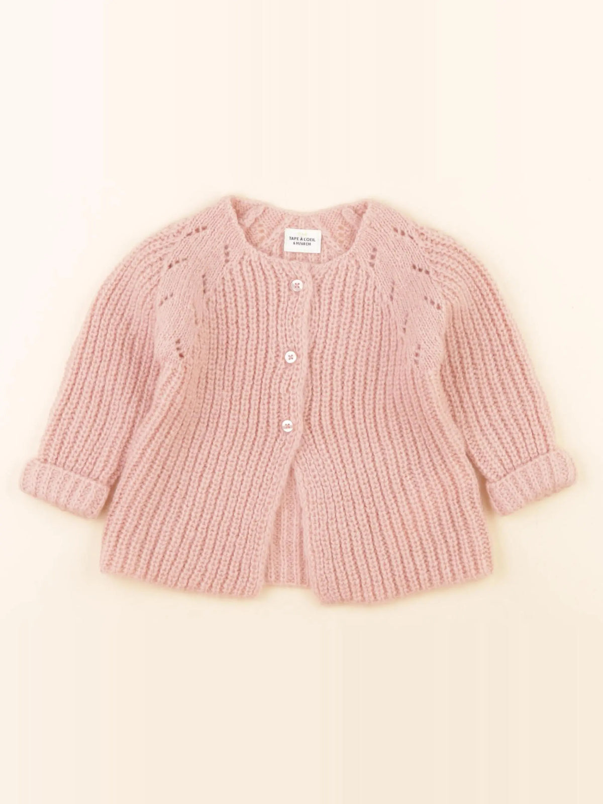 Tape à l'oeil - gilet rose - 6 mois