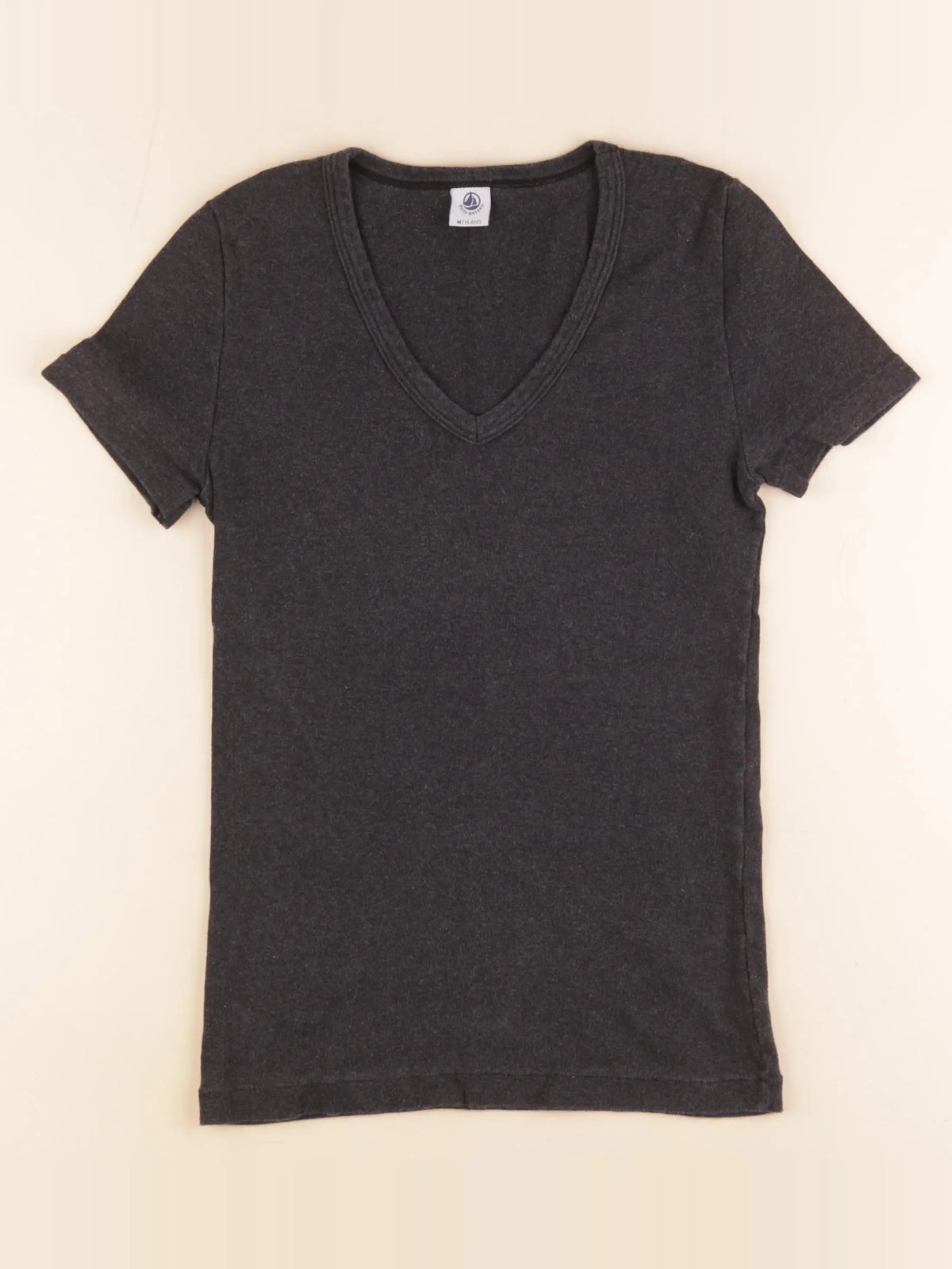 Petit Bateau - tee-shirt gris - 16 ans