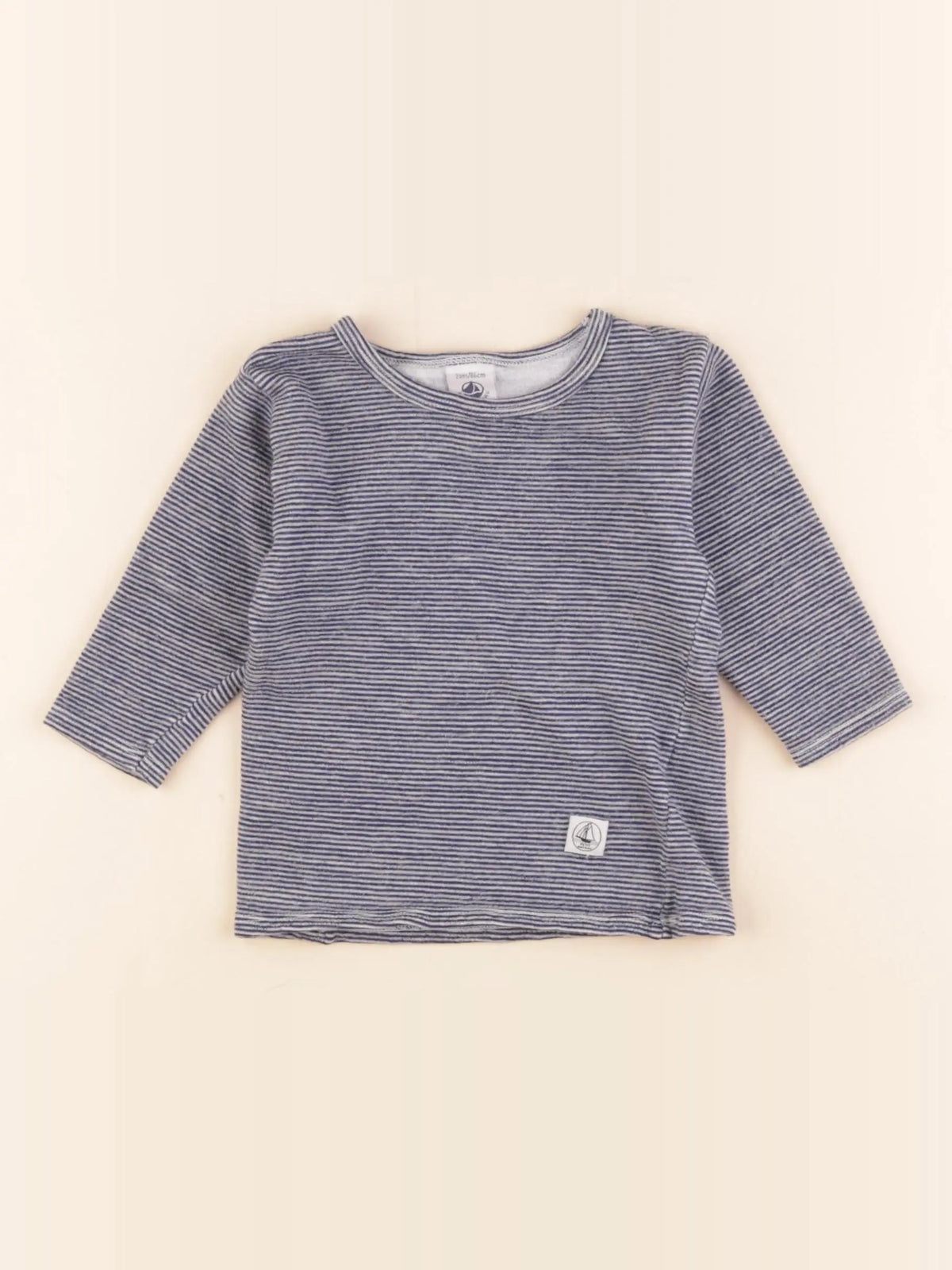 Petit Bateau - maillot de corps bleu - 2 ans