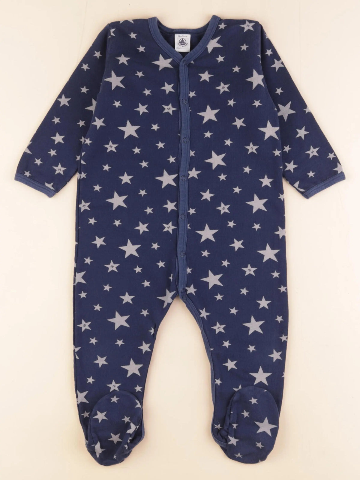 Petit Bateau - pyjama coton bleu - 24 mois
