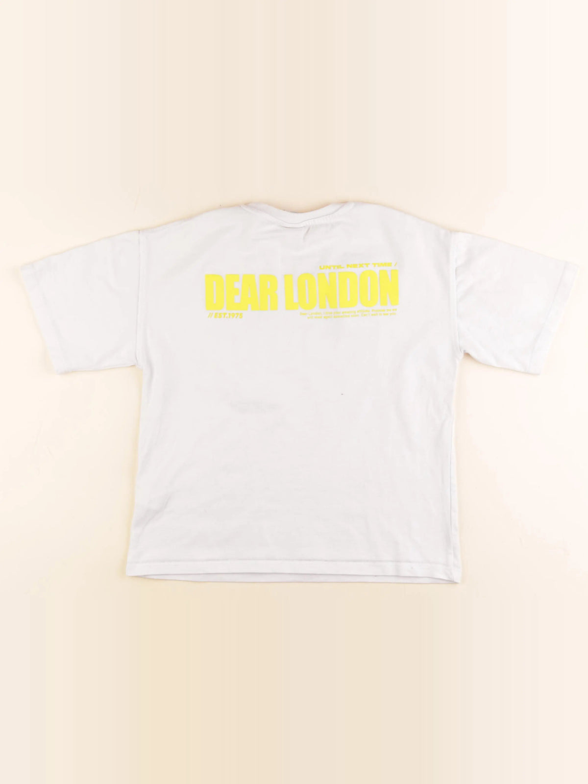 Zara - tee-shirt imprimé au dos blanc - 11 ans