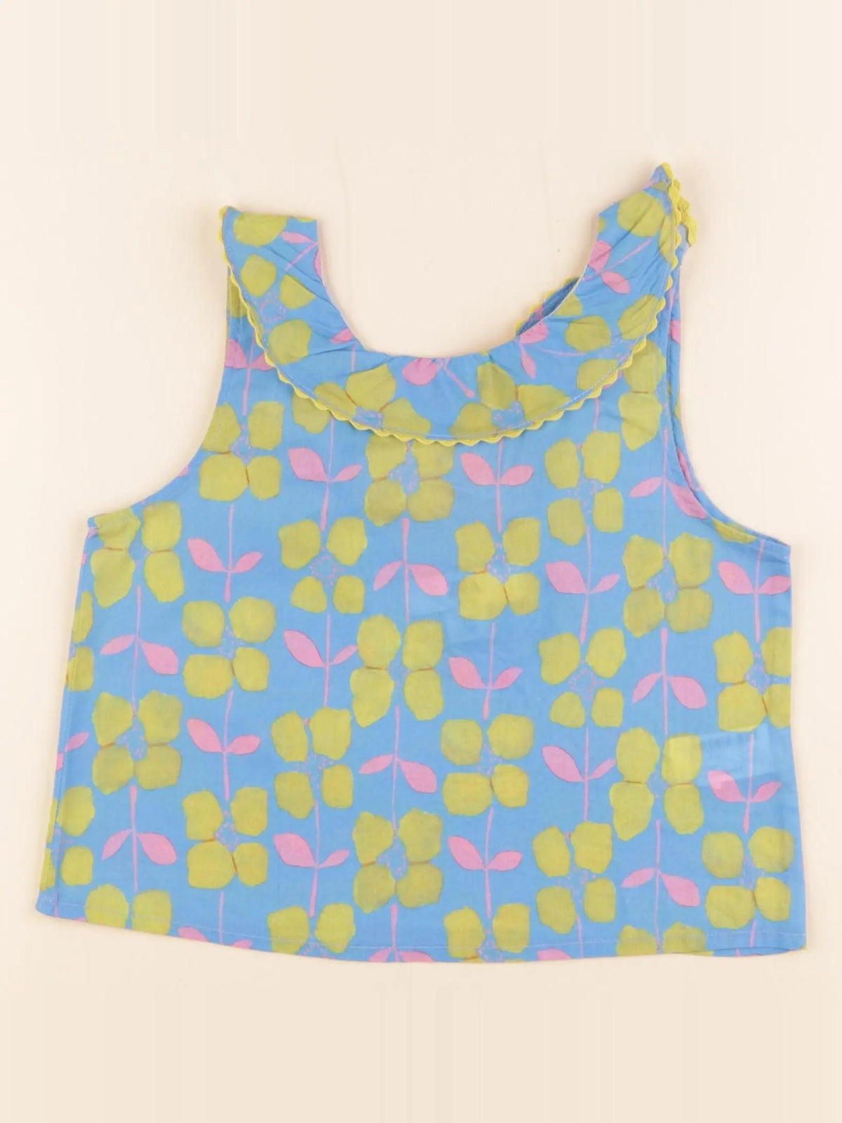Zara - blouse bleu - 6/7 ans