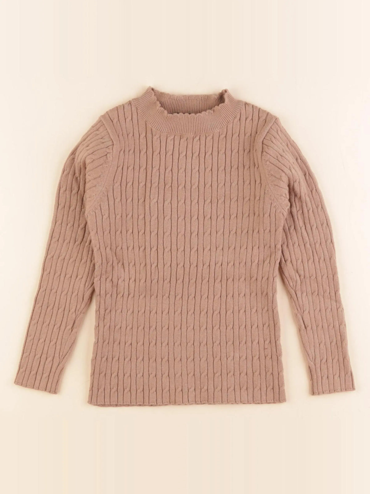 Monoprix - pull beige - 6 ans