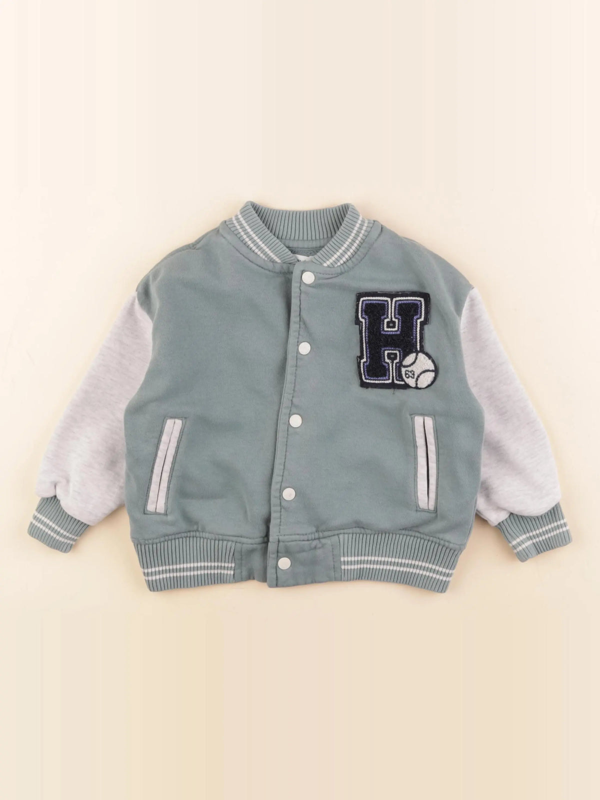 Vertbaudet - sweat vert - 3 ans