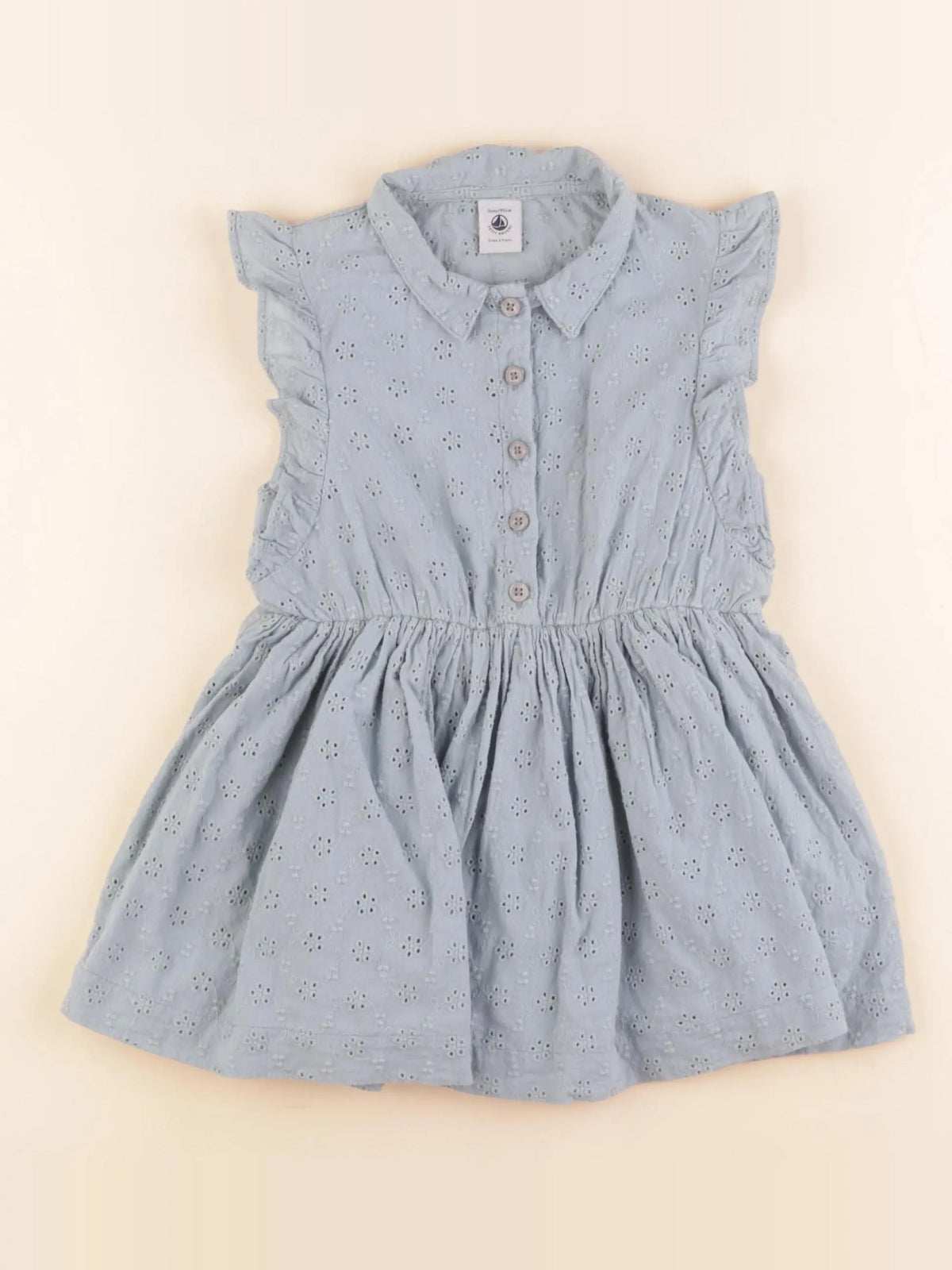 Petit Bateau - robe bleu - 3 ans