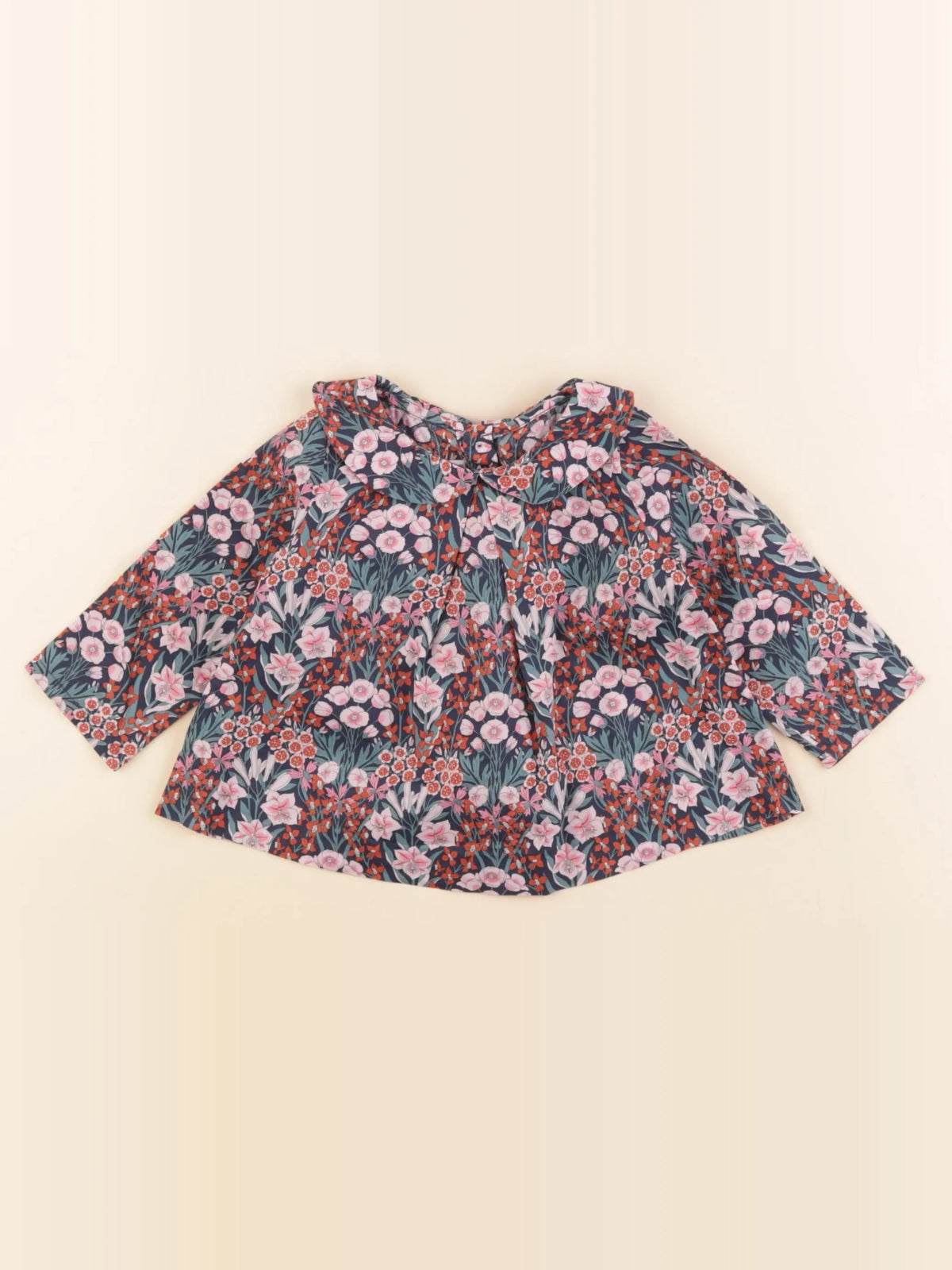 Jacadi - blouse liberty multicolore - 6 mois