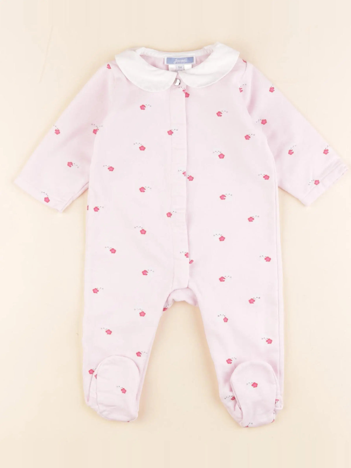 Jacadi - pyjama coton rose - 3 mois