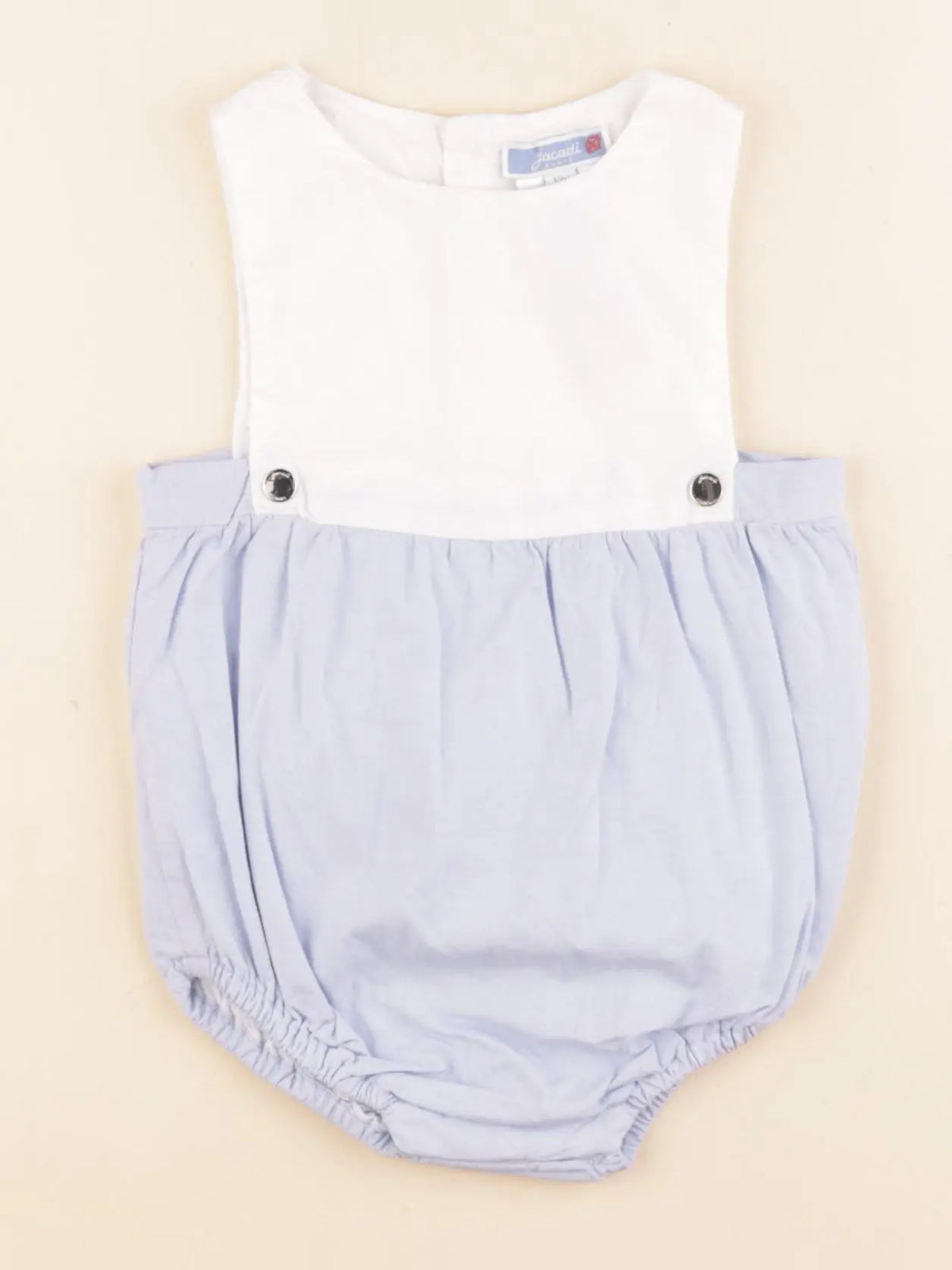Jacadi - combinaison blanc, bleu - 12 mois