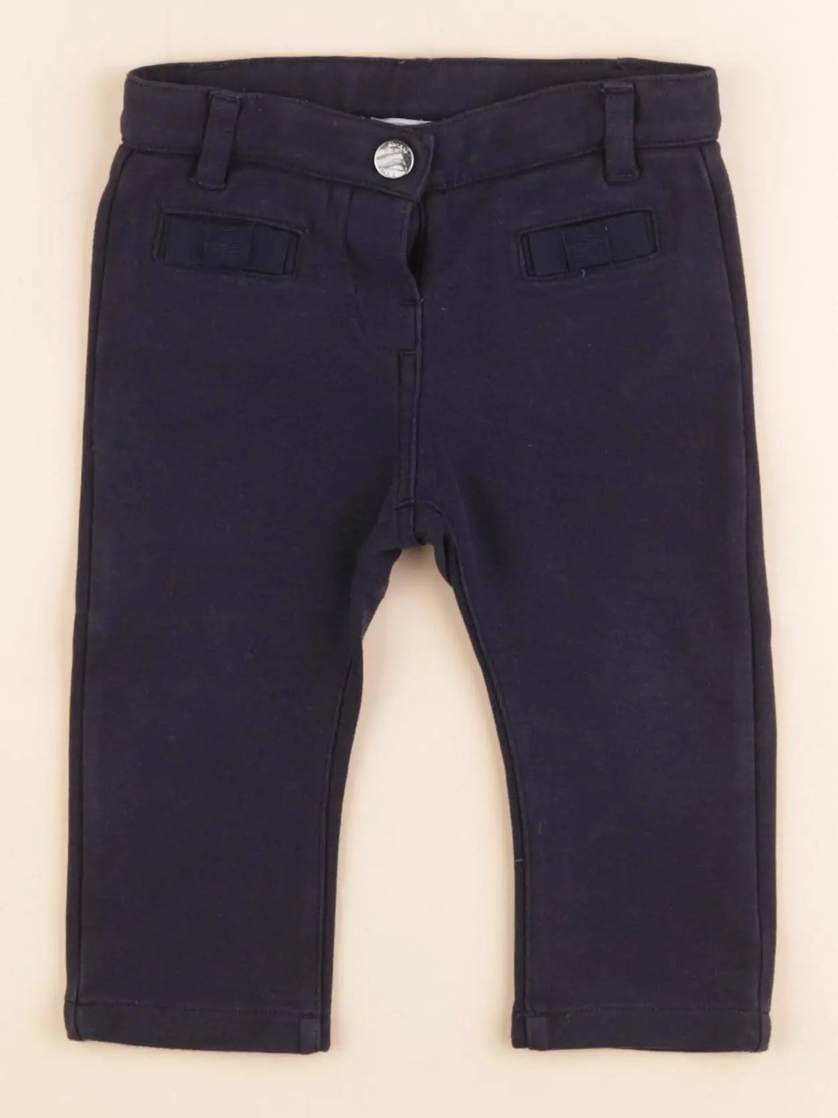 Jacadi - pantalon bleu - 12 mois